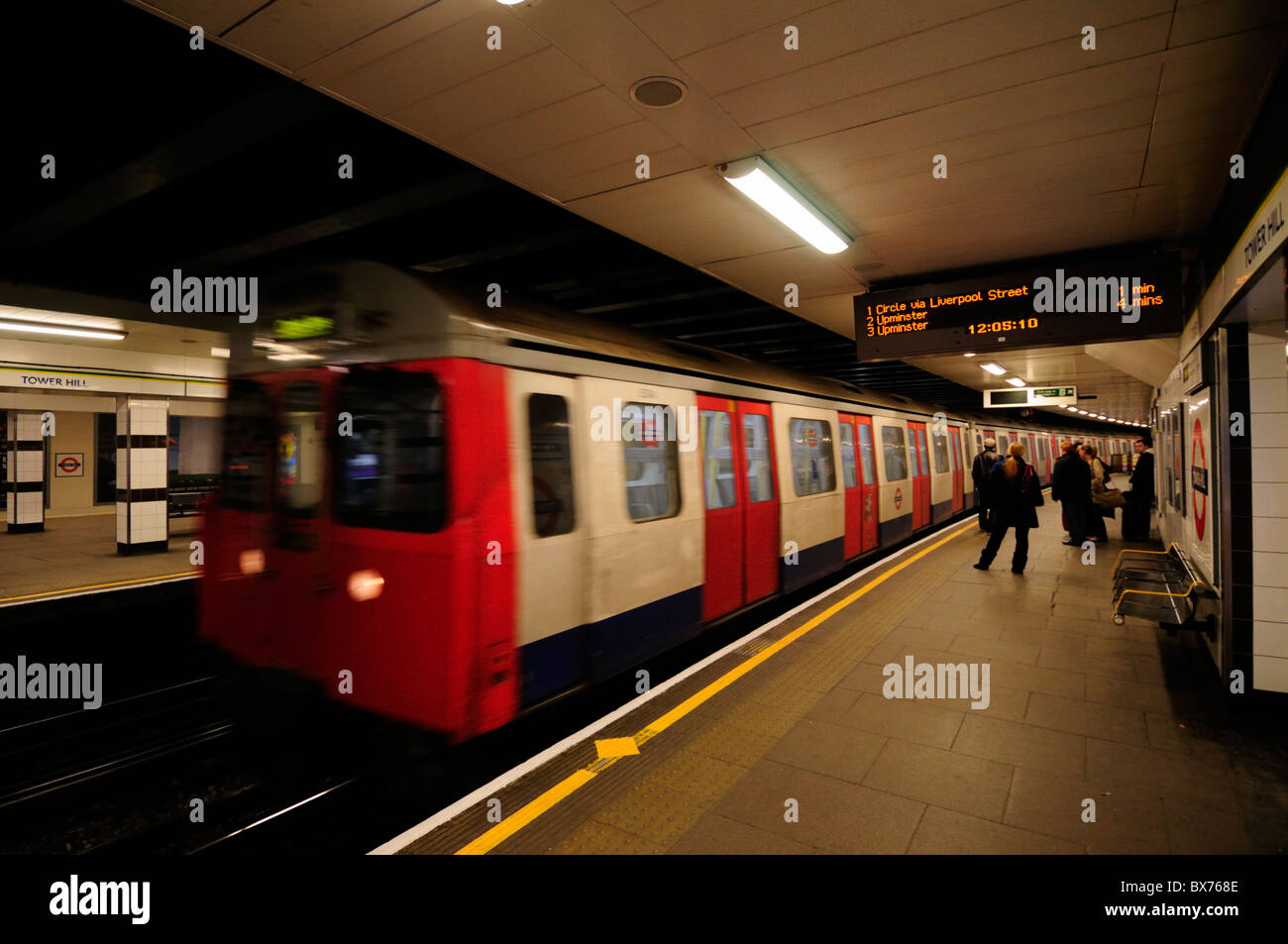 Tower Hill Underground tube Station, London, England, UK Stock Photo