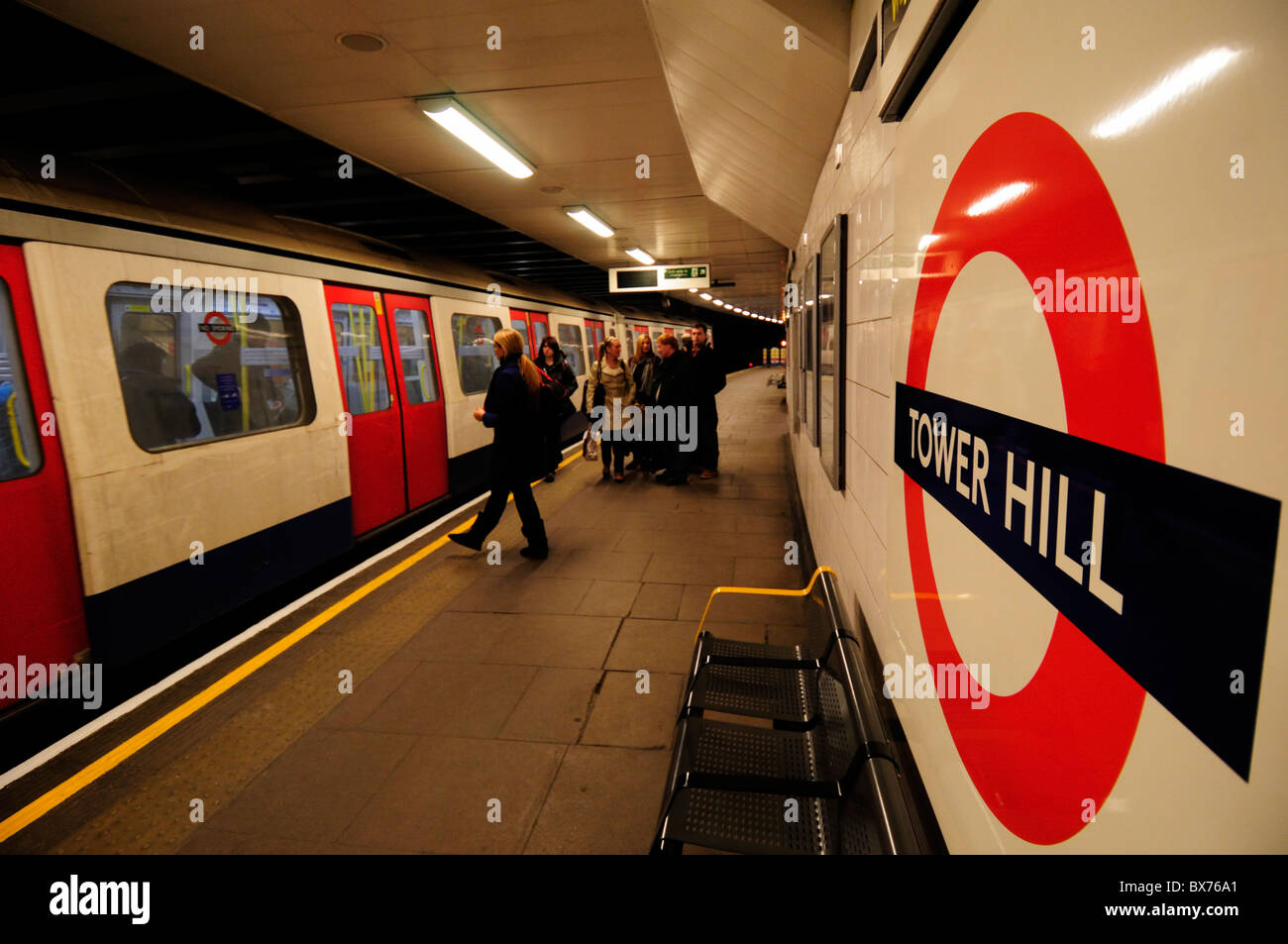 Tower Hill Underground Tube Station, London, England, UK Stock Photo