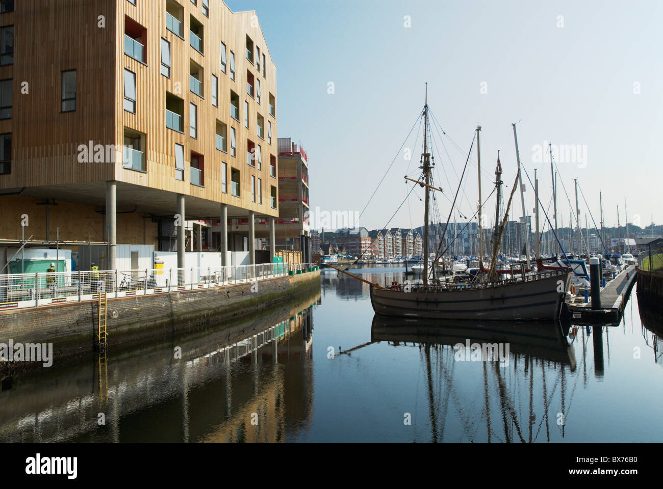 Ipswich Marina development under construction Suffolk UK Stock Photo