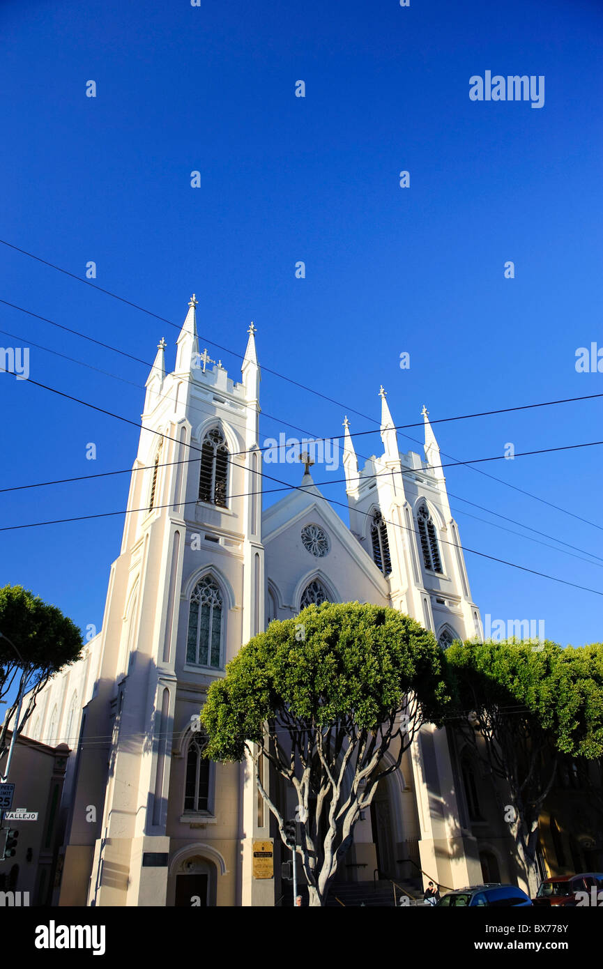 Usa, California, San Francisco, North Beach (Little Italy), church Stock Photo