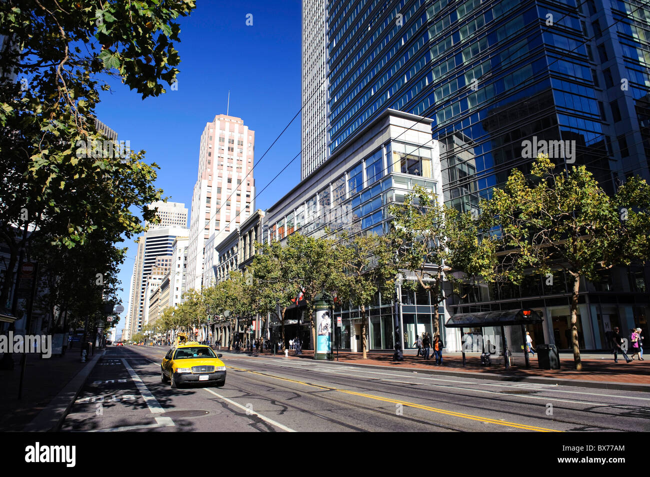 Usa, California, San Francisco, Downtown , Market Street Stock Photo