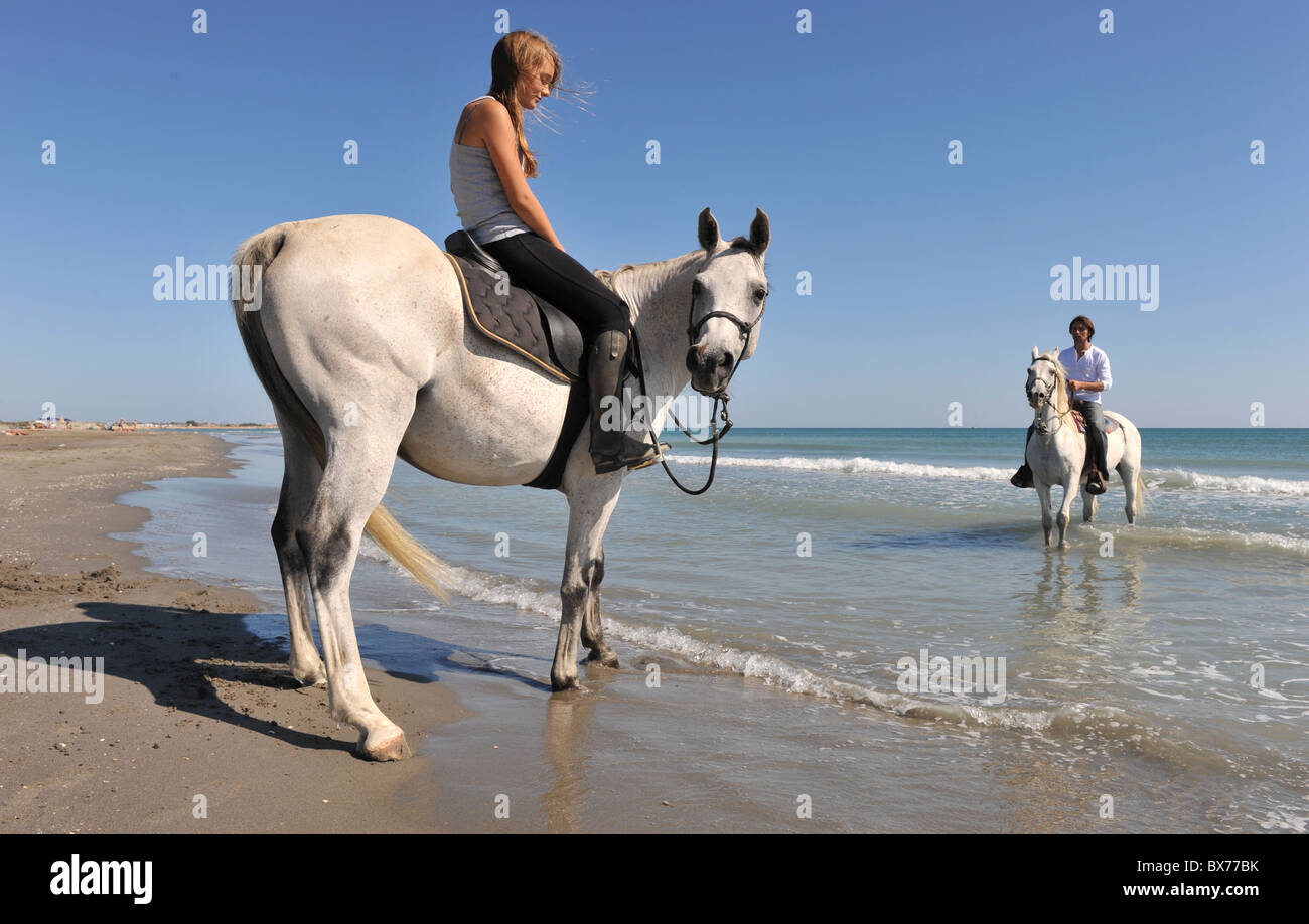 лошади и море.