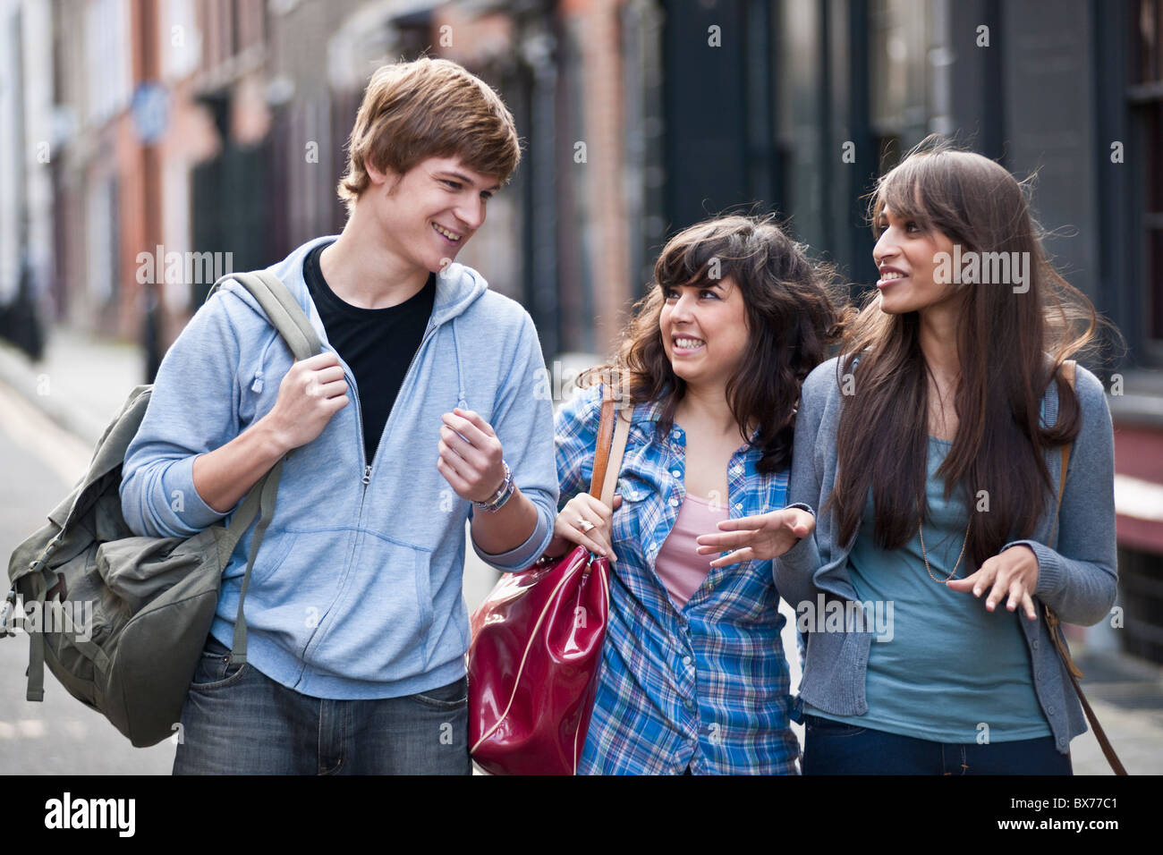 People Talking Street Walking European High Resolution Stock ...