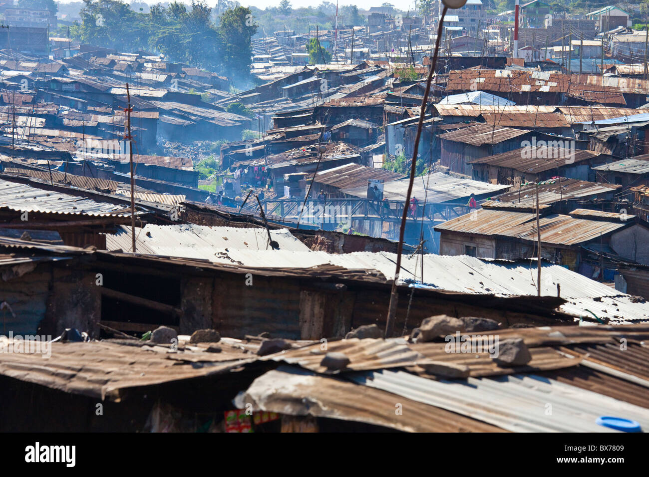 Mathare slums, Nairobi, Kenya Stock Photo