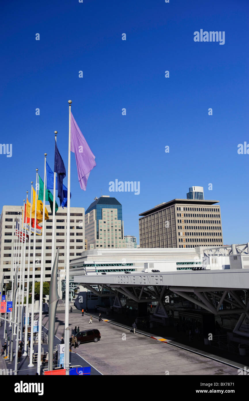 Usa, California, San Francisco, Yerba Buena Gardens, Moscone ...