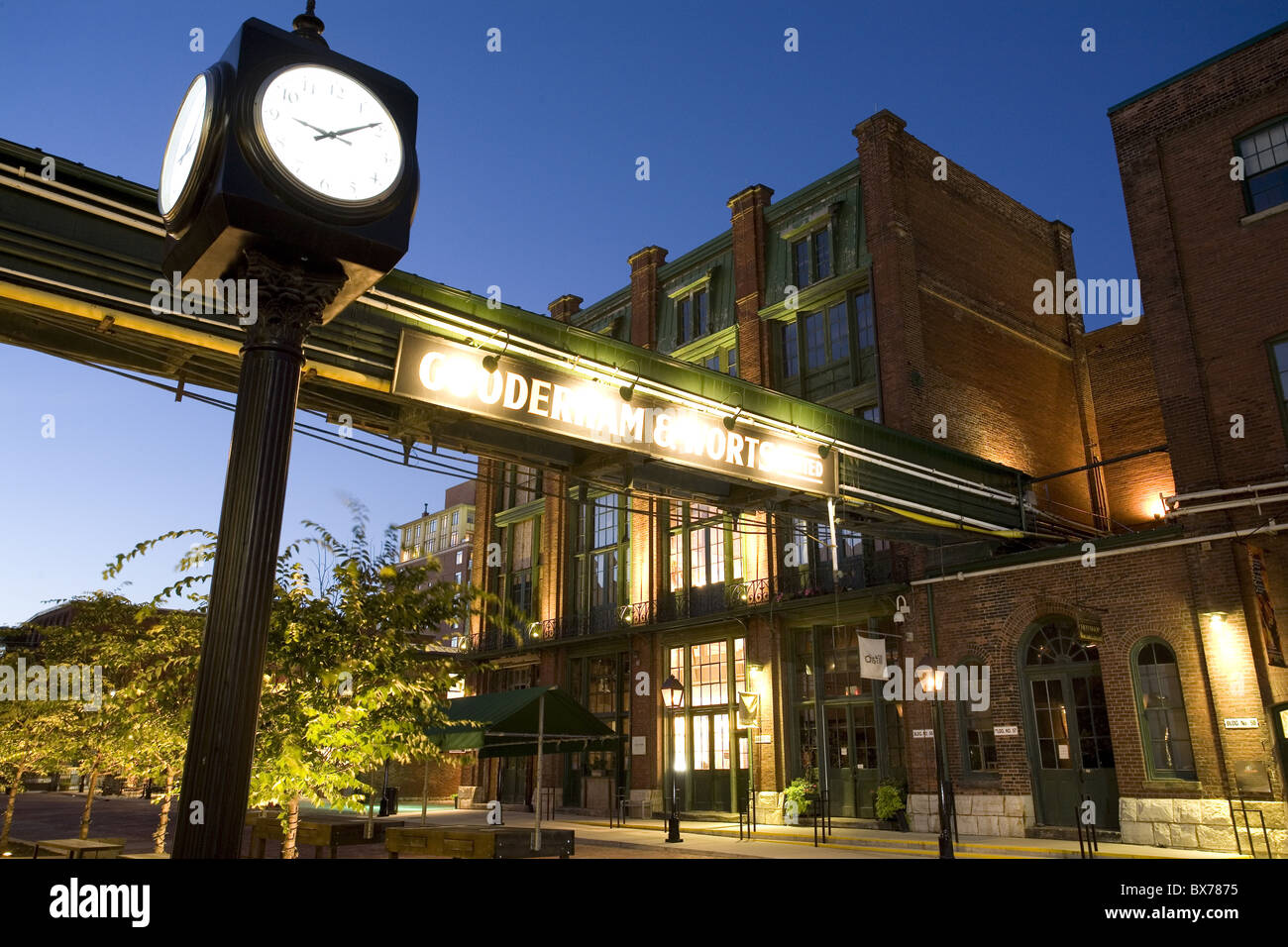 Distillery Clock Clock tower at The Distillery, a renovated liquor distillery built in ...