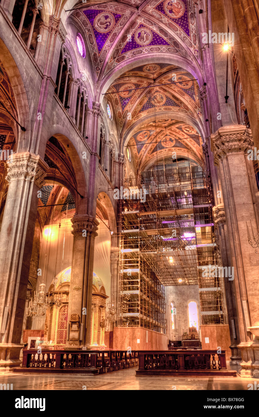 interior architecture design of church, Italy Stock Photo - Alamy