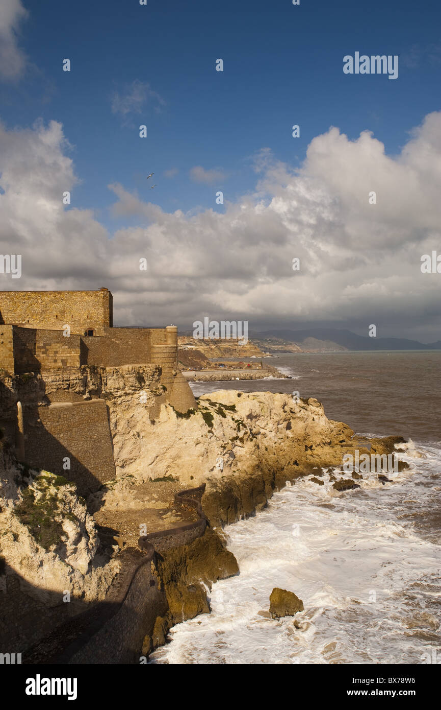 Fortifications, Melilla La Vieja, Melilla, Spain, Spanish North Africa, Africa Stock Photo