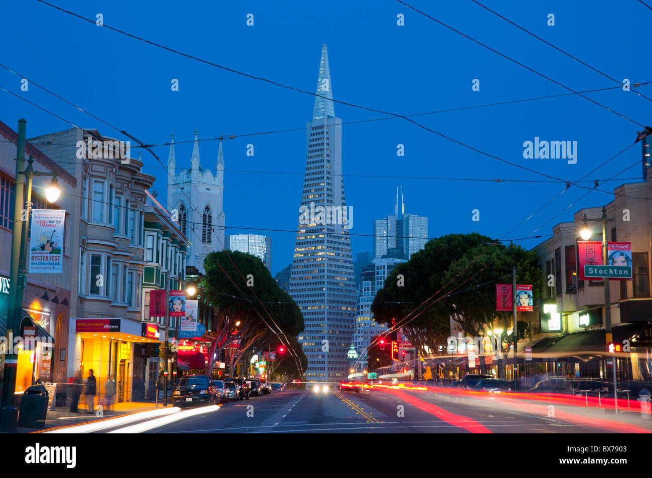 TransAmerica Building, San Francisco, California, United States of America, North America Stock Photo