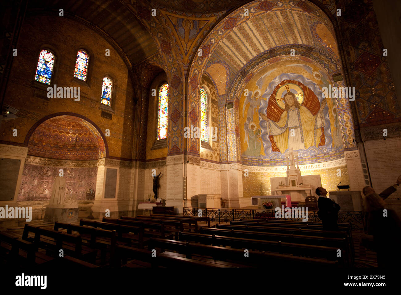 interior of the basilica of Notre - Dame - de Lorette Stock Photo