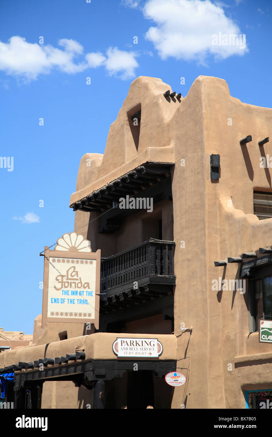 La Fonda Hotel, Santa Fe, New Mexico, USA Stock Photo - Alamy