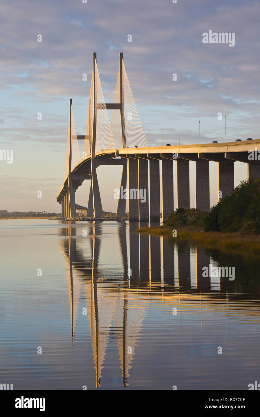 Sidney Lanier Bridge a cablestayed bridge spanning the South Brunswick
