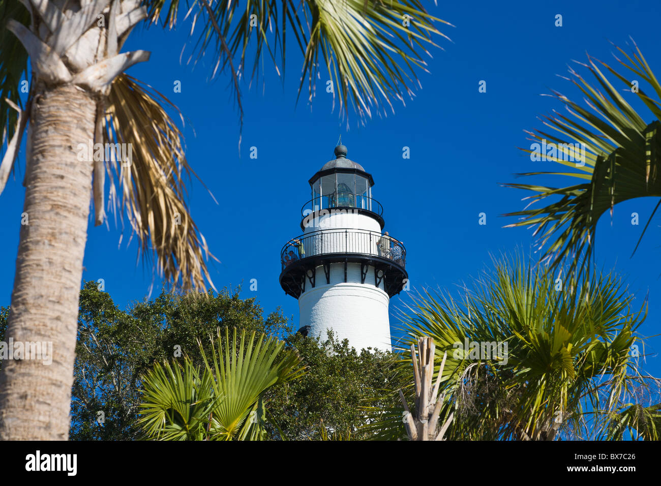 The Historic St Simons Light Stationon St Simons Island Stock