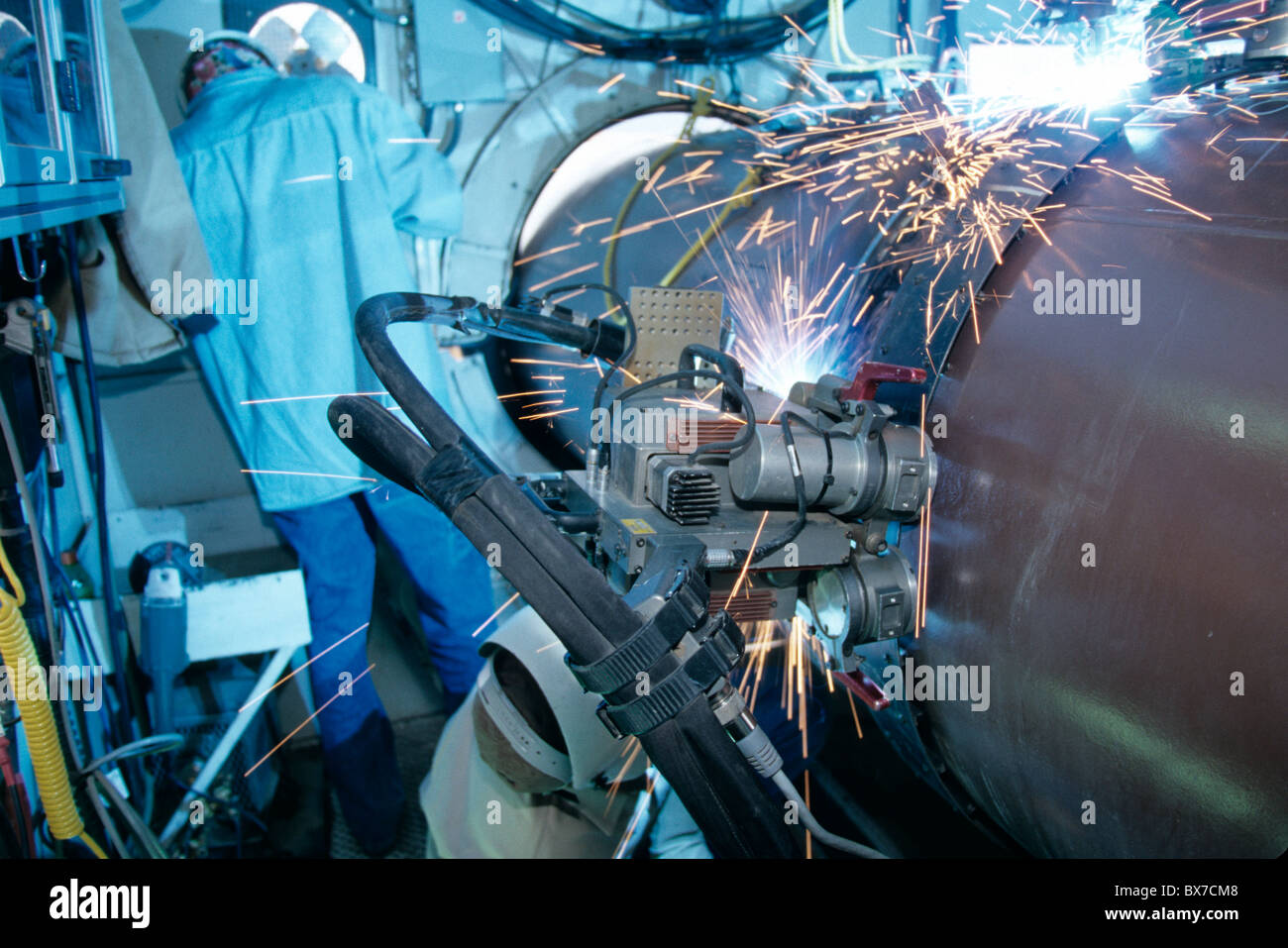 Natural Gas pipeline construction, Utah Stock Photo Alamy