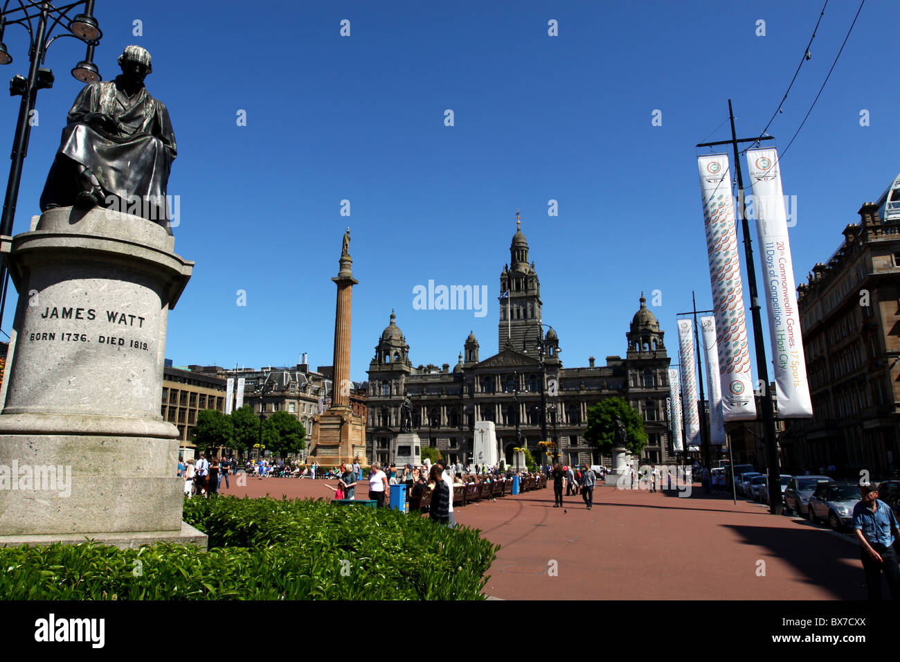 George Square Glasgow Scotland Stock Photo - Alamy