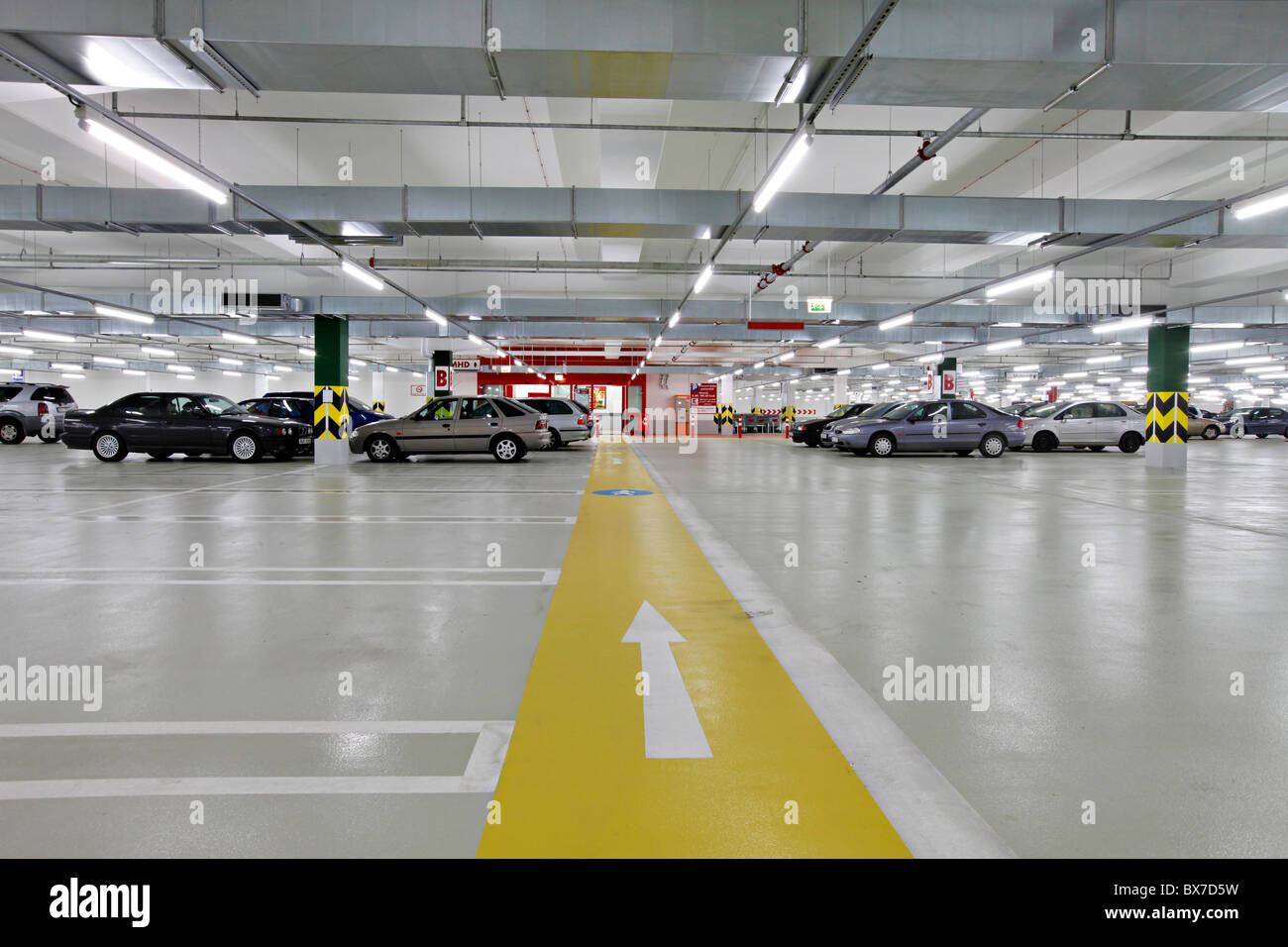 subterranean parking lot,parking house, cars Stock Photo Alamy