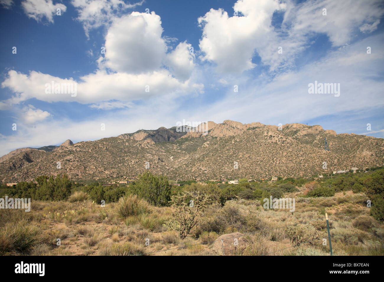 Sandia Mountains, Albuquerque, New Mexico, USA Stock Photo