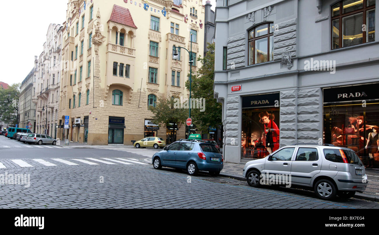 Original Prada store is seen in the Prague's promi street Pariszka. (CTK  Photo/Krystof Kriz Stock Photo - Alamy