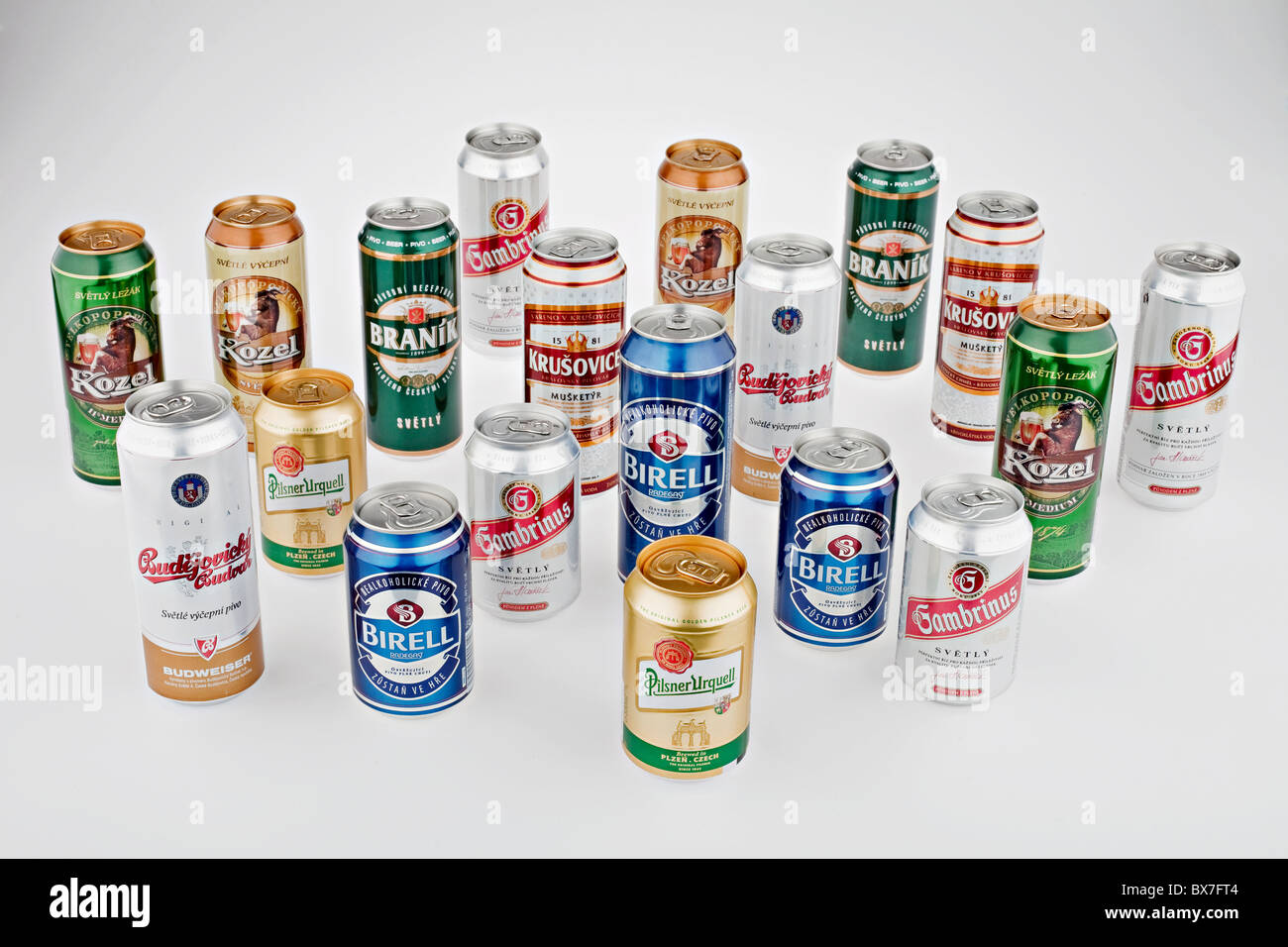 Cans of czech beers, produced by czech brewery companies. (CTK Photo/Martin  Sterba Stock Photo - Alamy