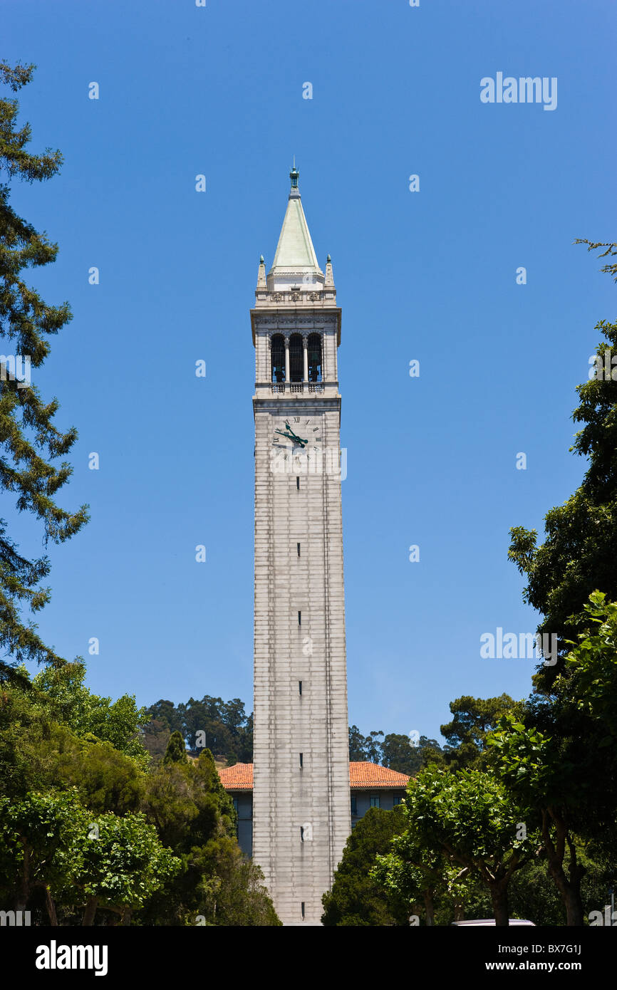 The Jane K. Sather Tower or Campanile, UC Berkeley, California Stock Photo
