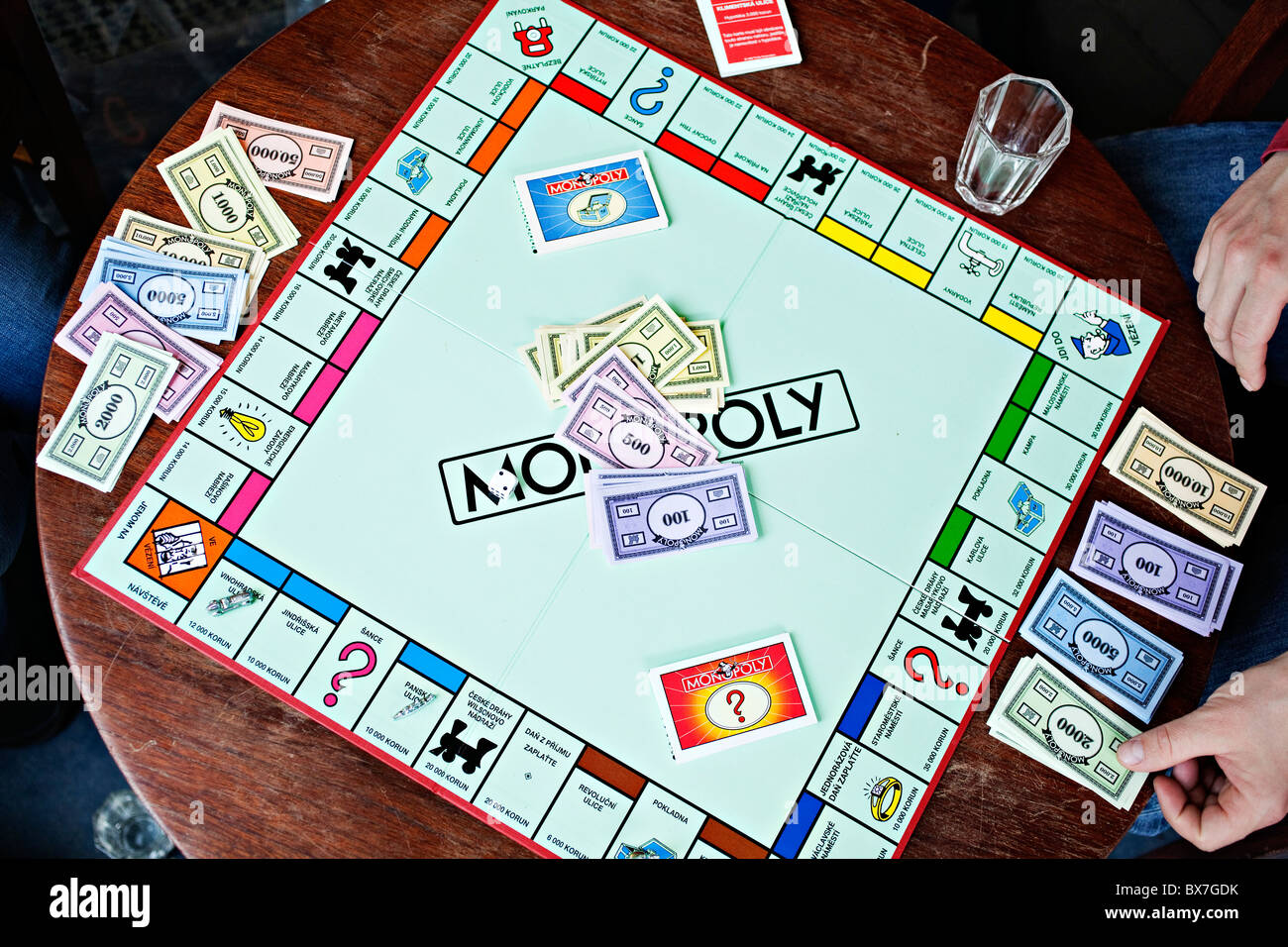 Monopoly, table (round) game Stock Photo - Alamy