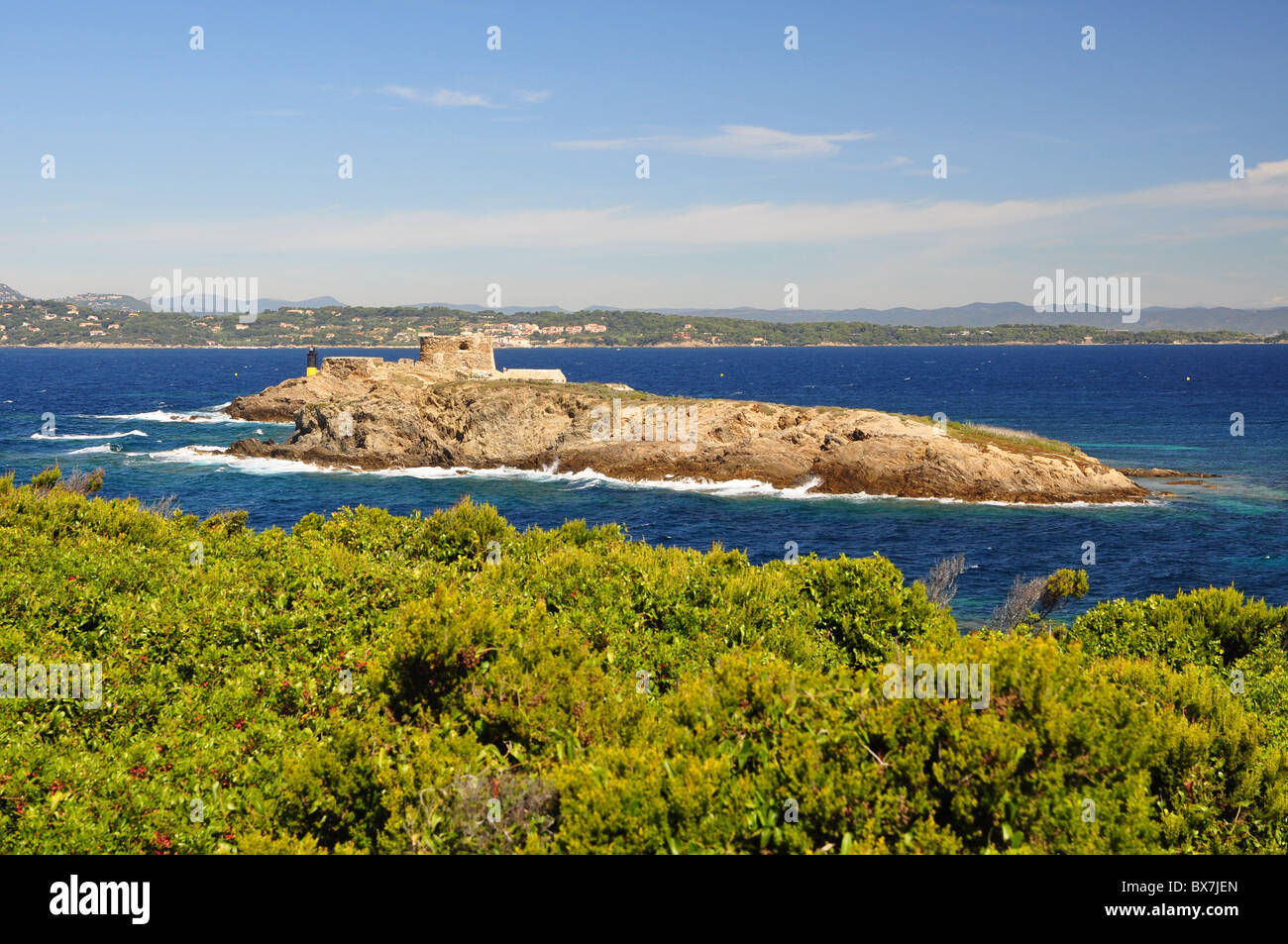Porquerolles island 'Le Langoustier' Stock Photo