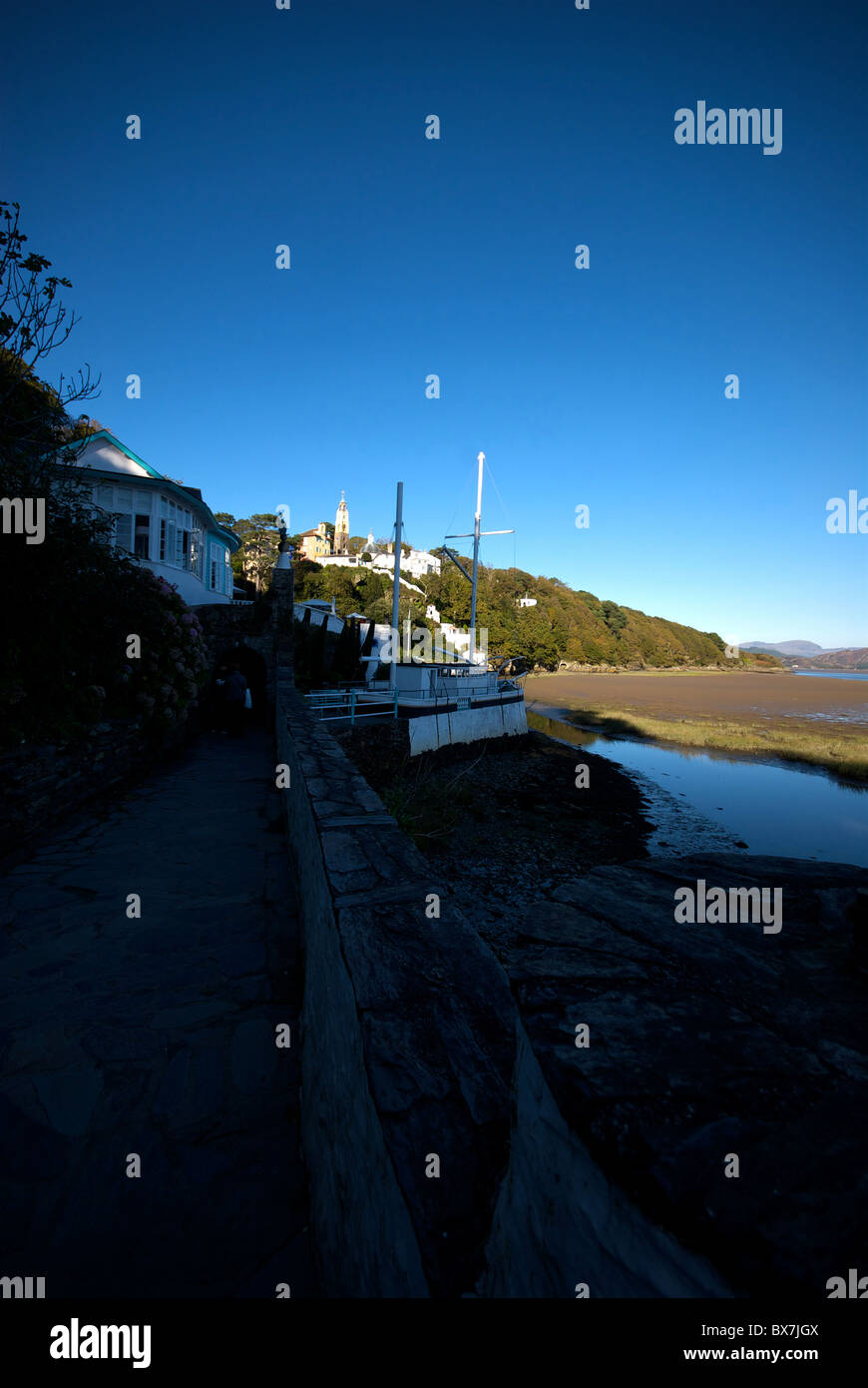 Portmeirion Porthmadog Gwynd Wales UK Stock Photo Alamy
