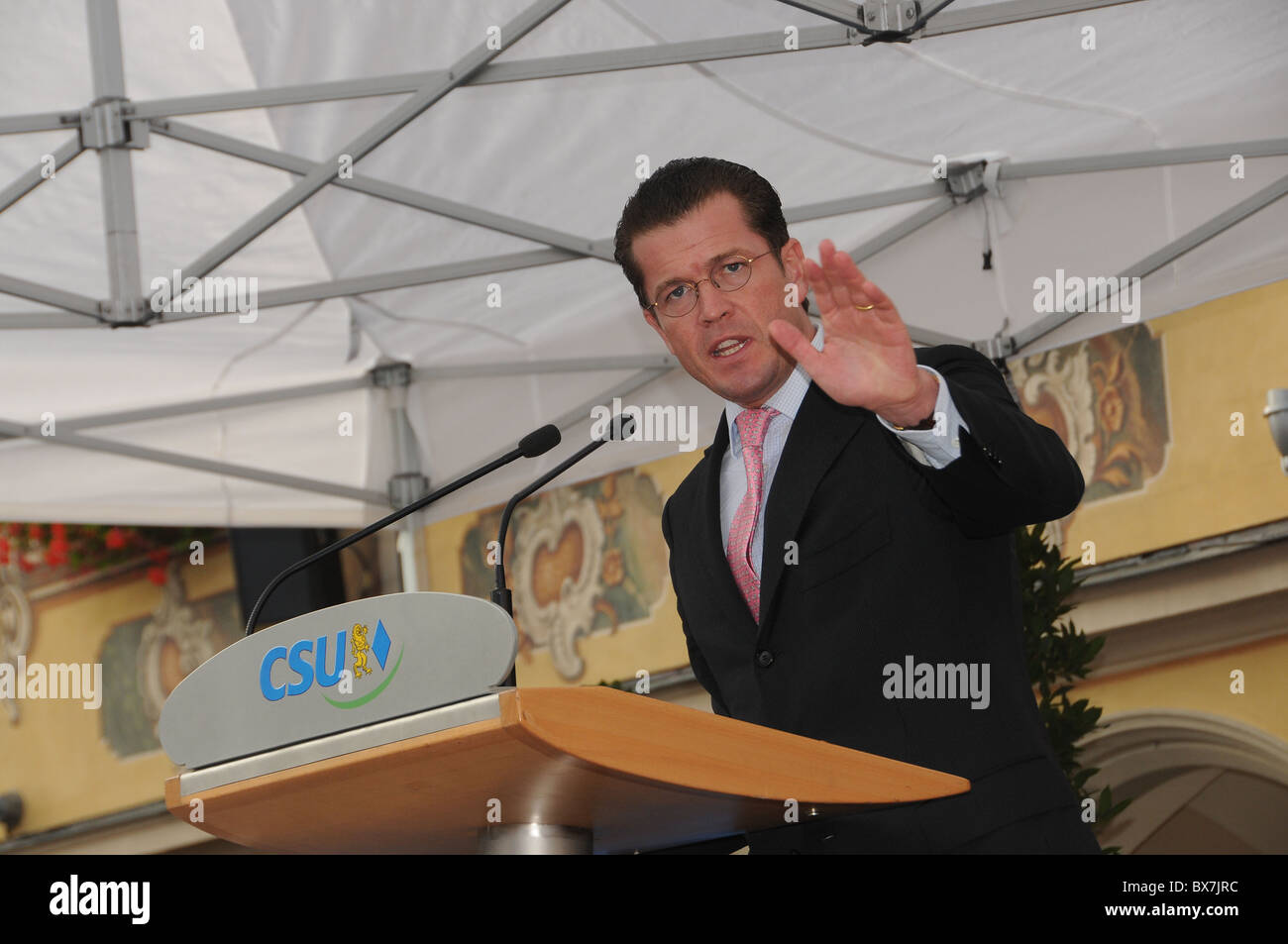 Dr. Karl-Theodor zu Guttenberg at a campaign event Stock Photo