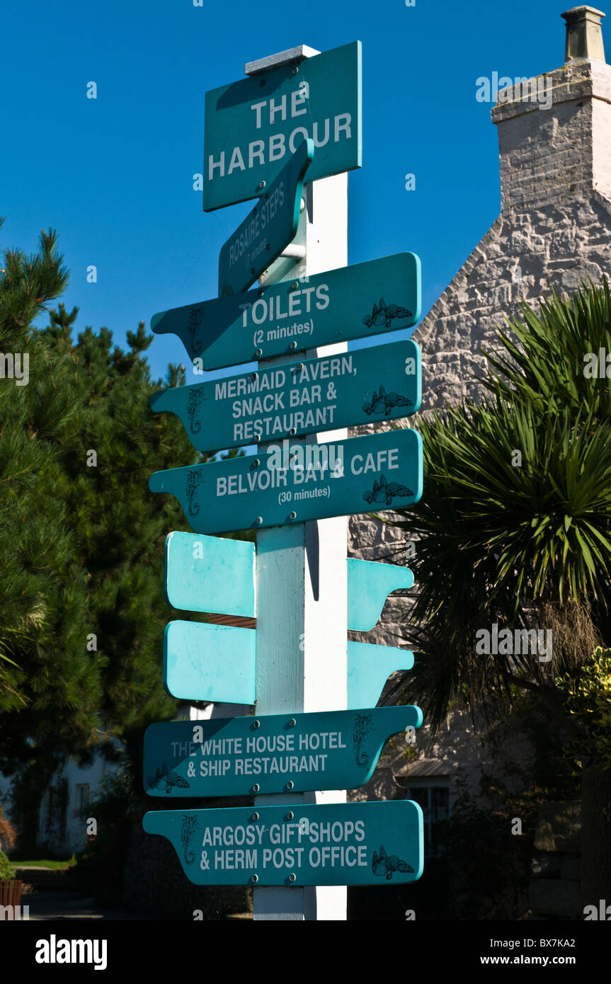 Signpost sign post guernsey signs hires stock photography and images