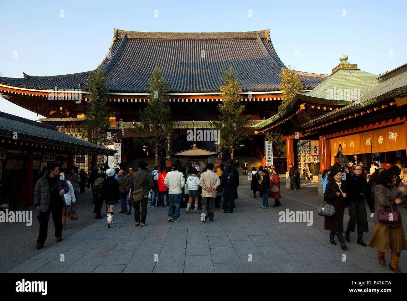 Asakusa temple tokyo winter hi-res stock photography and