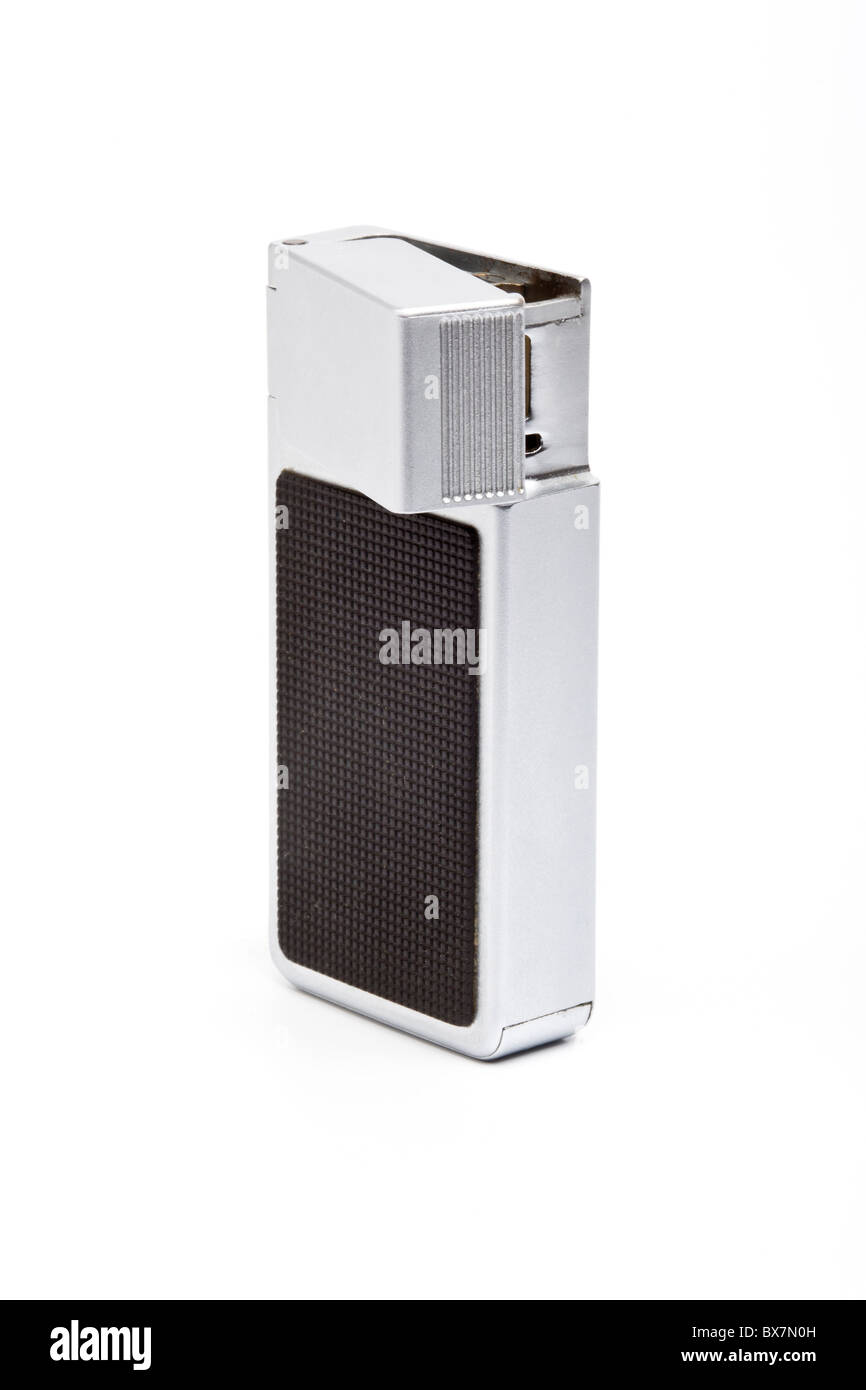 Braun F1 Mactron cigarette lighter designed by Dieter Rams in 1971. Pietzo ignition. Stock Photo