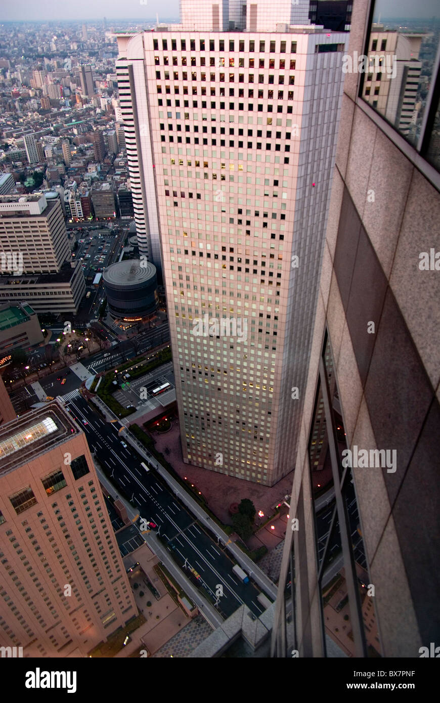 Tokyo - Shinjuku high-risers from city hall observation deck Stock ...
