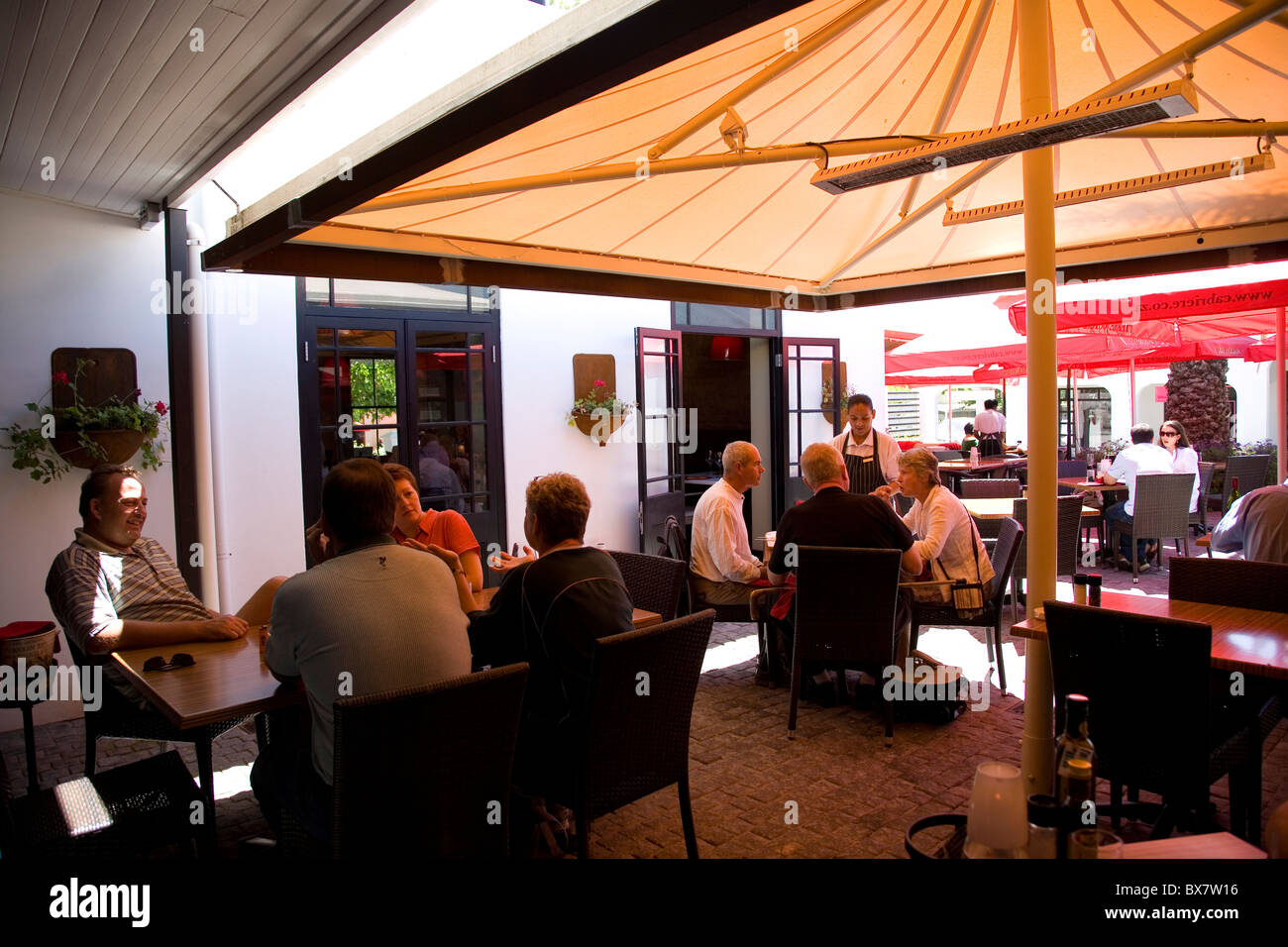 The Grill Room in Franschhoek - Cape Town Stock Photo