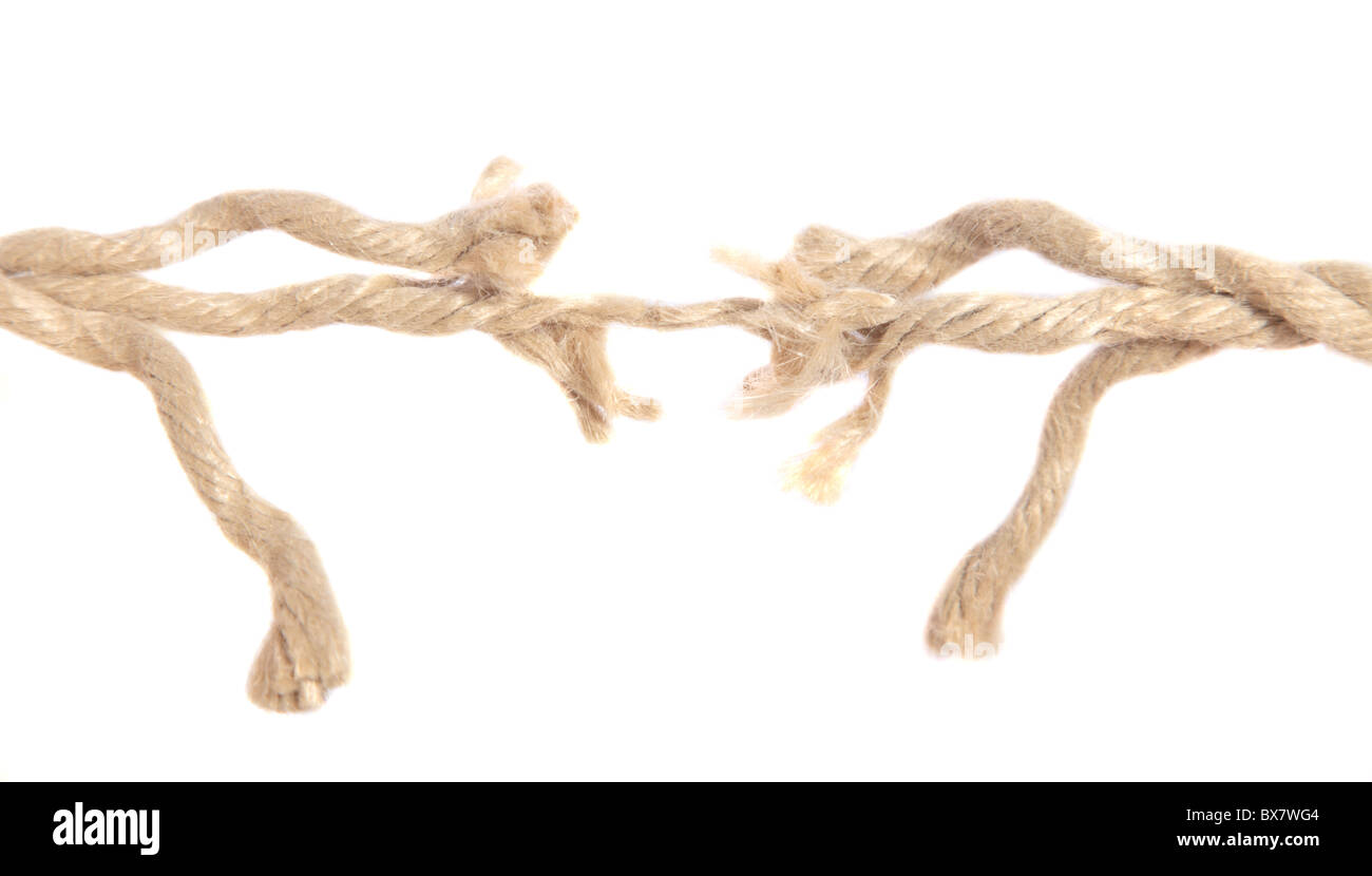 Frayed rope texture Cut Out Stock Images & Pictures - Alamy