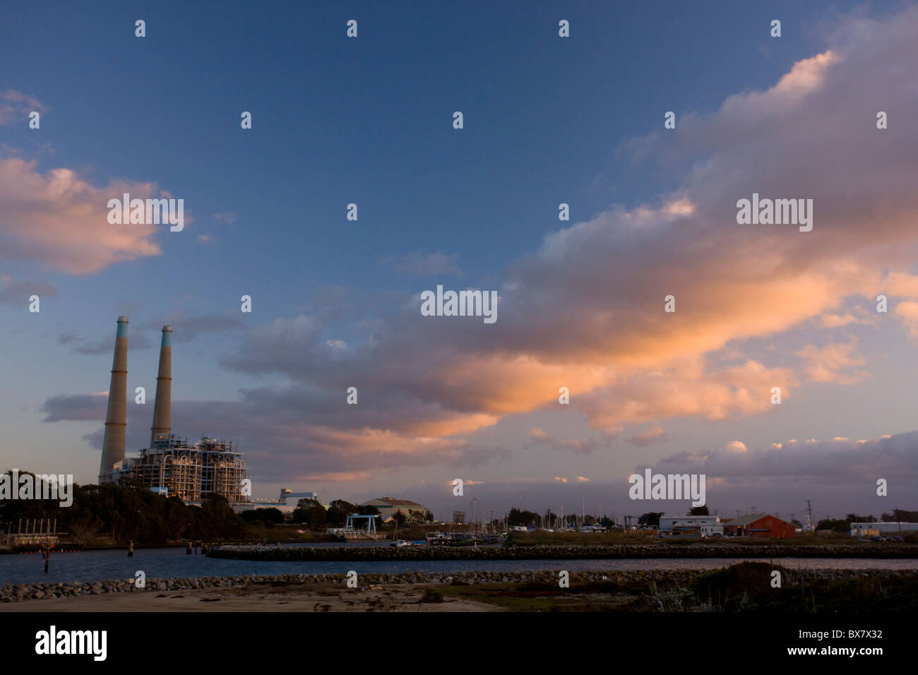 Power station at Moss Landing. Formerly coalpowered, now gas and steam