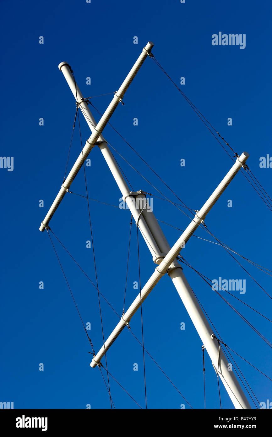 Boats at moorings in Southampton Harbour UK Stock Photo Alamy