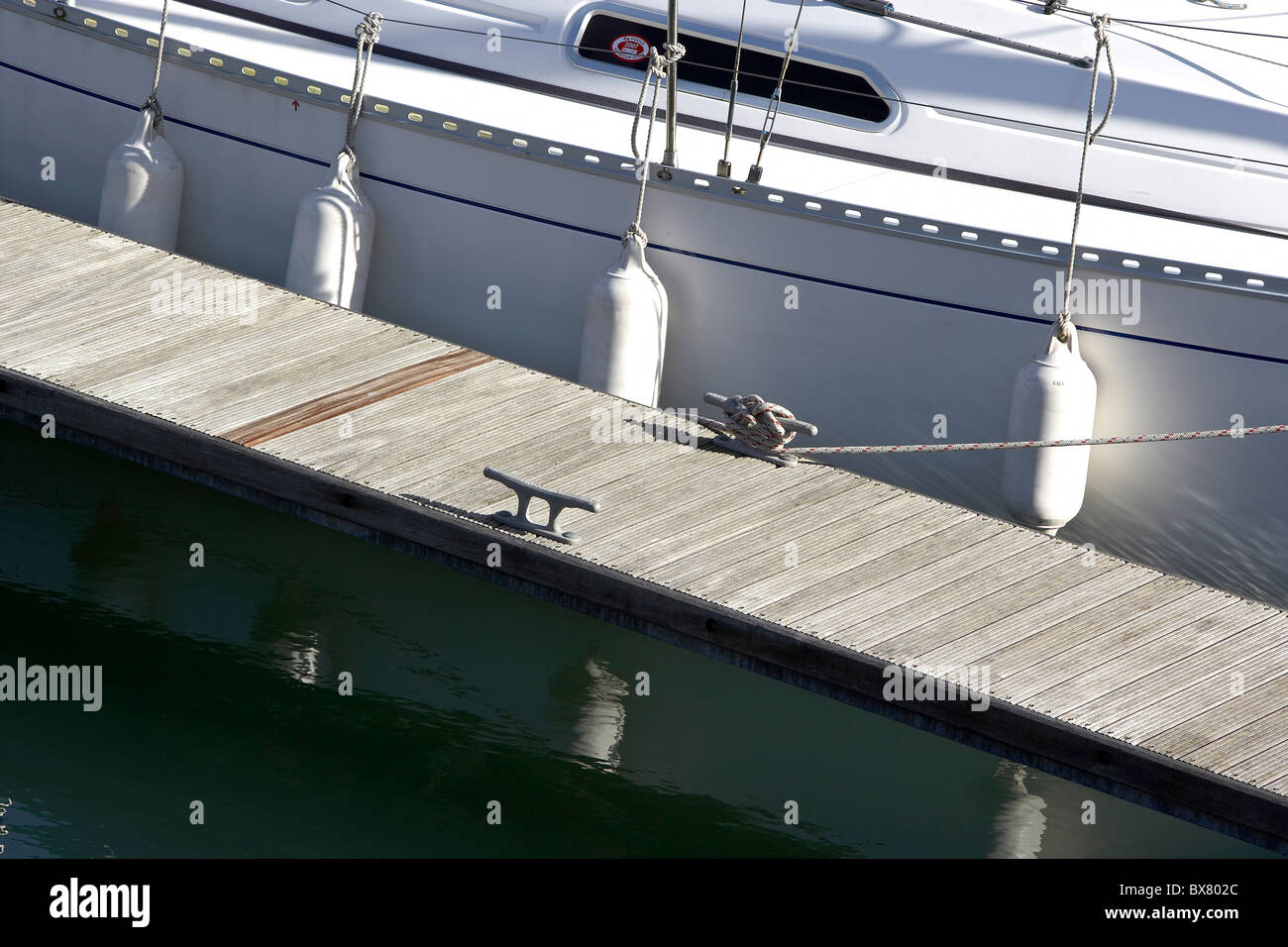 Boats at moorings in Southampton Harbour UK Stock Photo Alamy