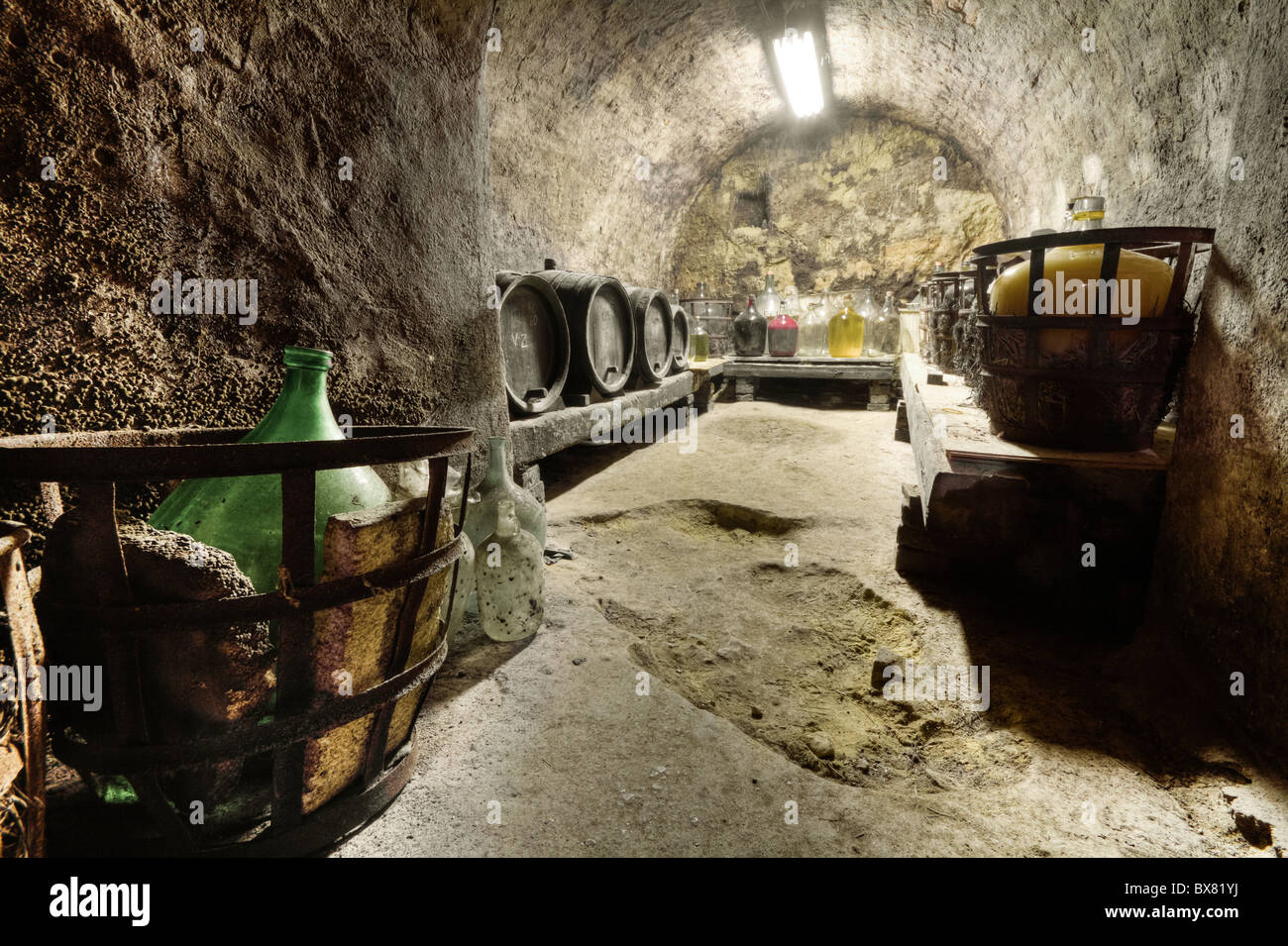 HDRI of a wine cave Stock Photo Alamy