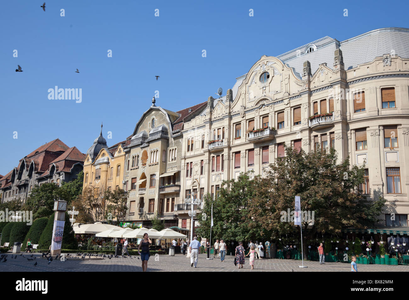 Downtown Timisoara, Romania. Stock Photo