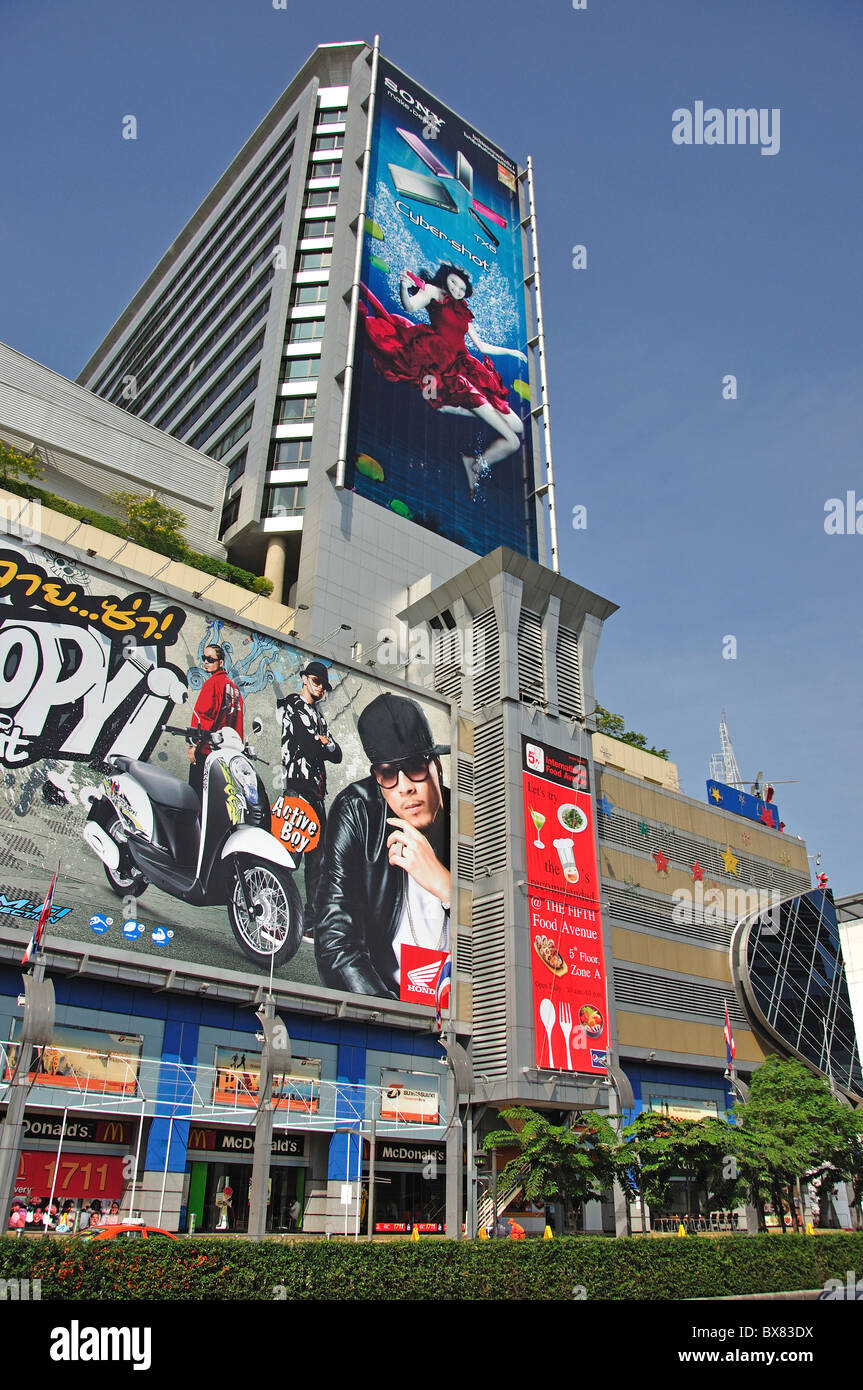 Mahboonkrong (MBK) Shopping Centre, Thanon Phaya Thai Road, Pathum Wan District, Bangkok, Thailand Stock Photo