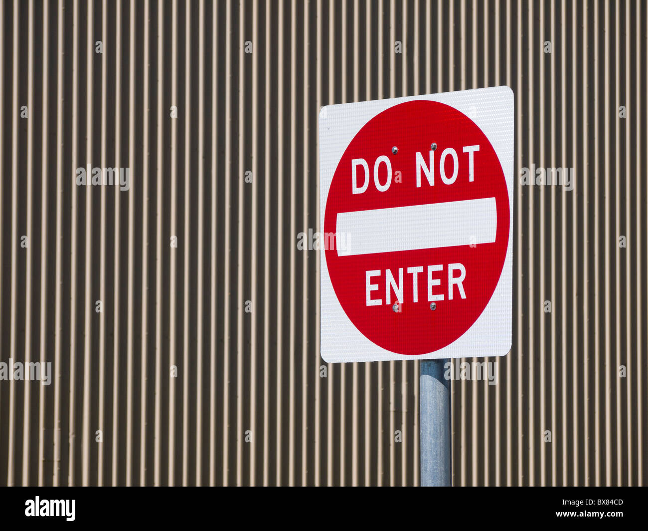 Sign saying DO NOT ENTER Stock Photo