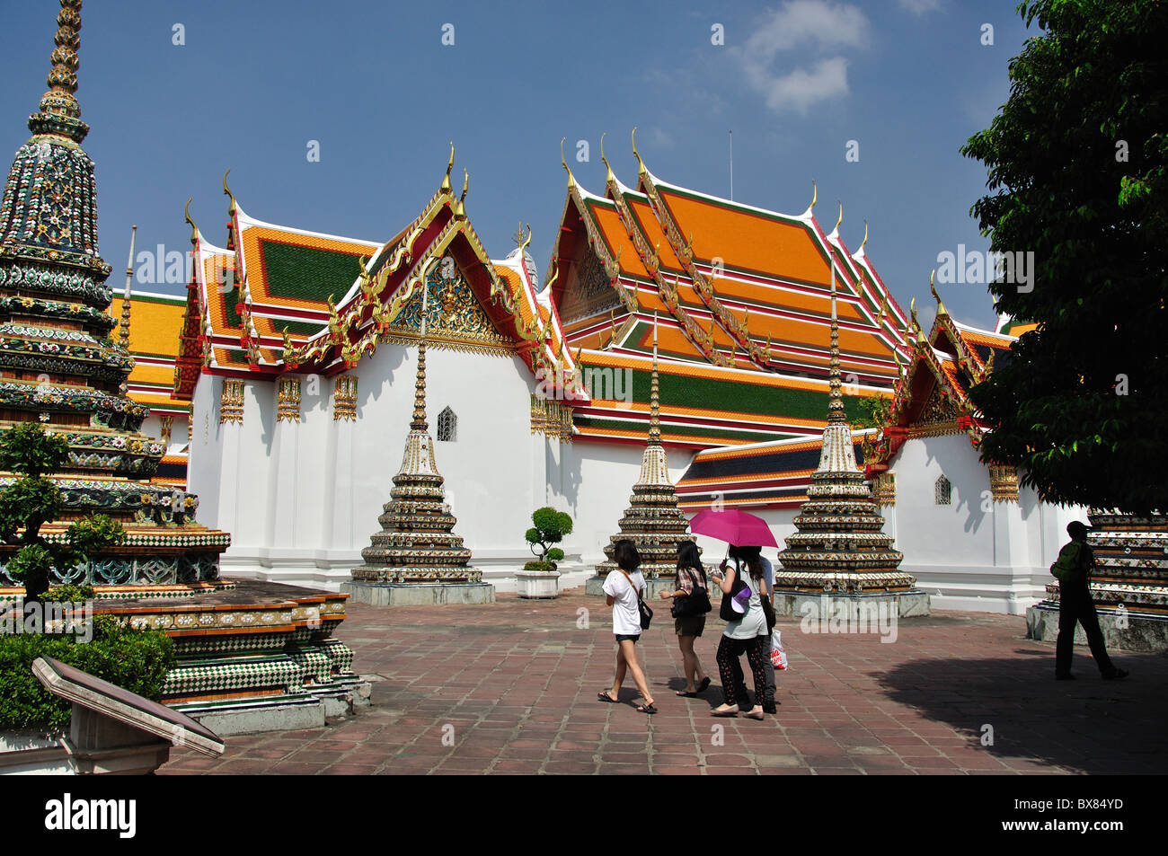 Wat Pho Temple, Rattanakosin Island, Bangkok, Thailand Stock Photo