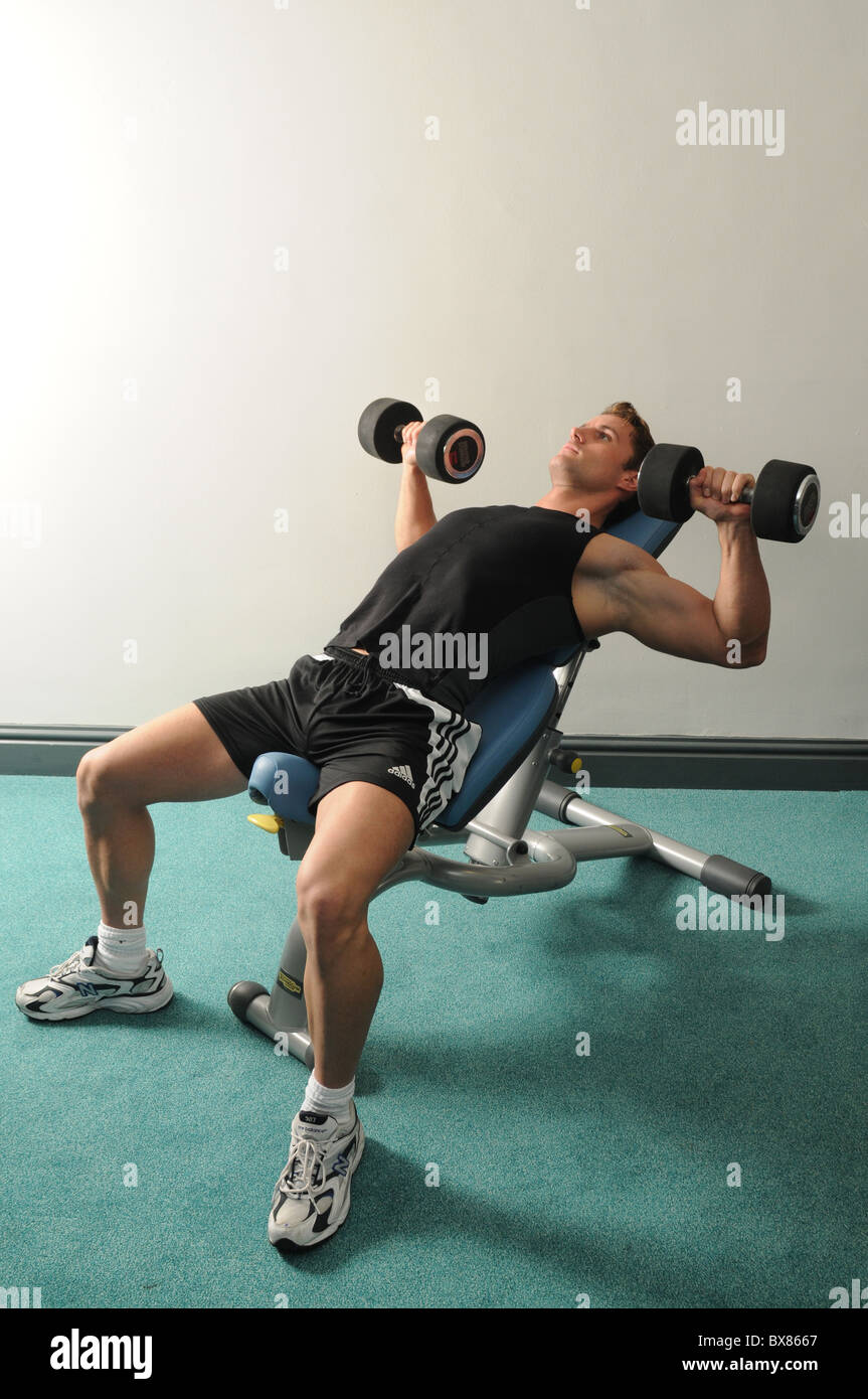 Chest incline exercise hi-res stock photography and images - Alamy