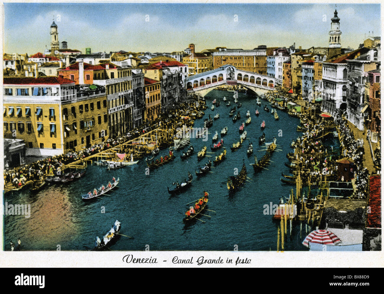geography / travel, Italy, Venice, bridges, view of Rialto Bridge Stock