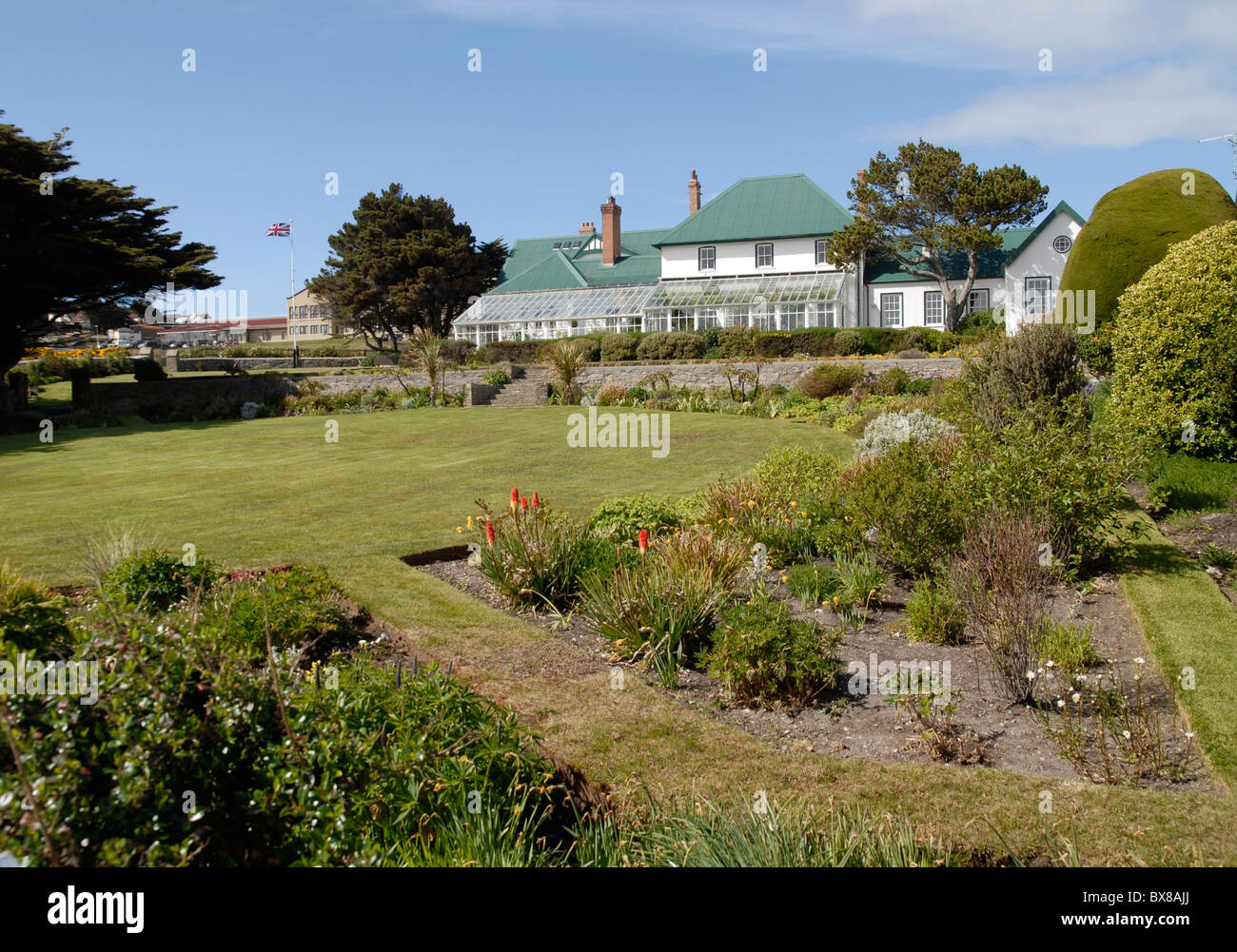 Government house stanley falkland islands hires stock photography and