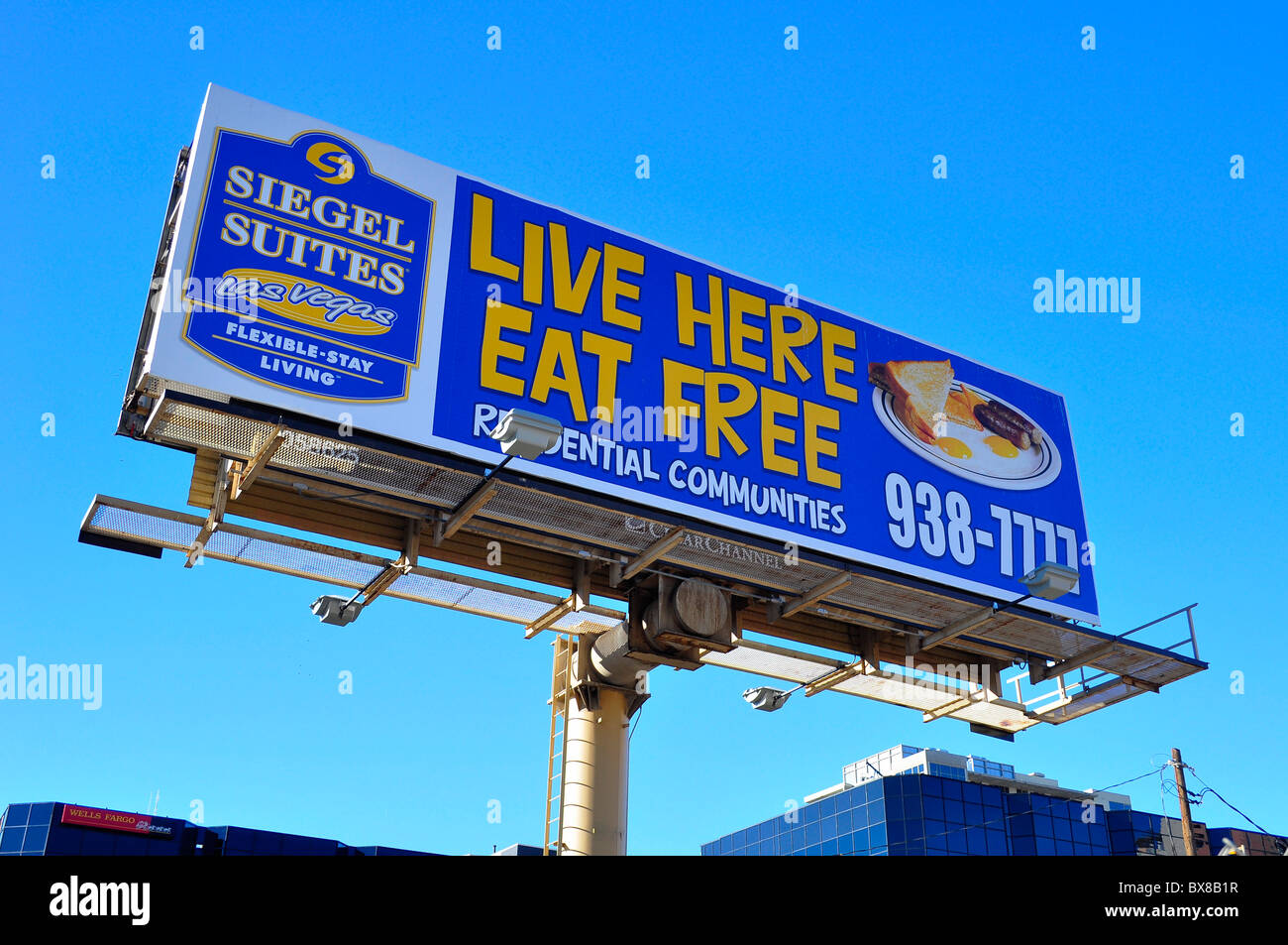 Las Vegas Siegel Suites Advert Nevada Stock Photo Alamy