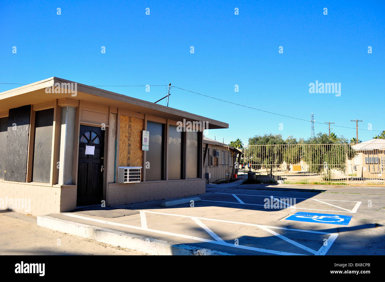 un down cheap motel in Las Vegas, Nevada, USA Stock Photo Alamy