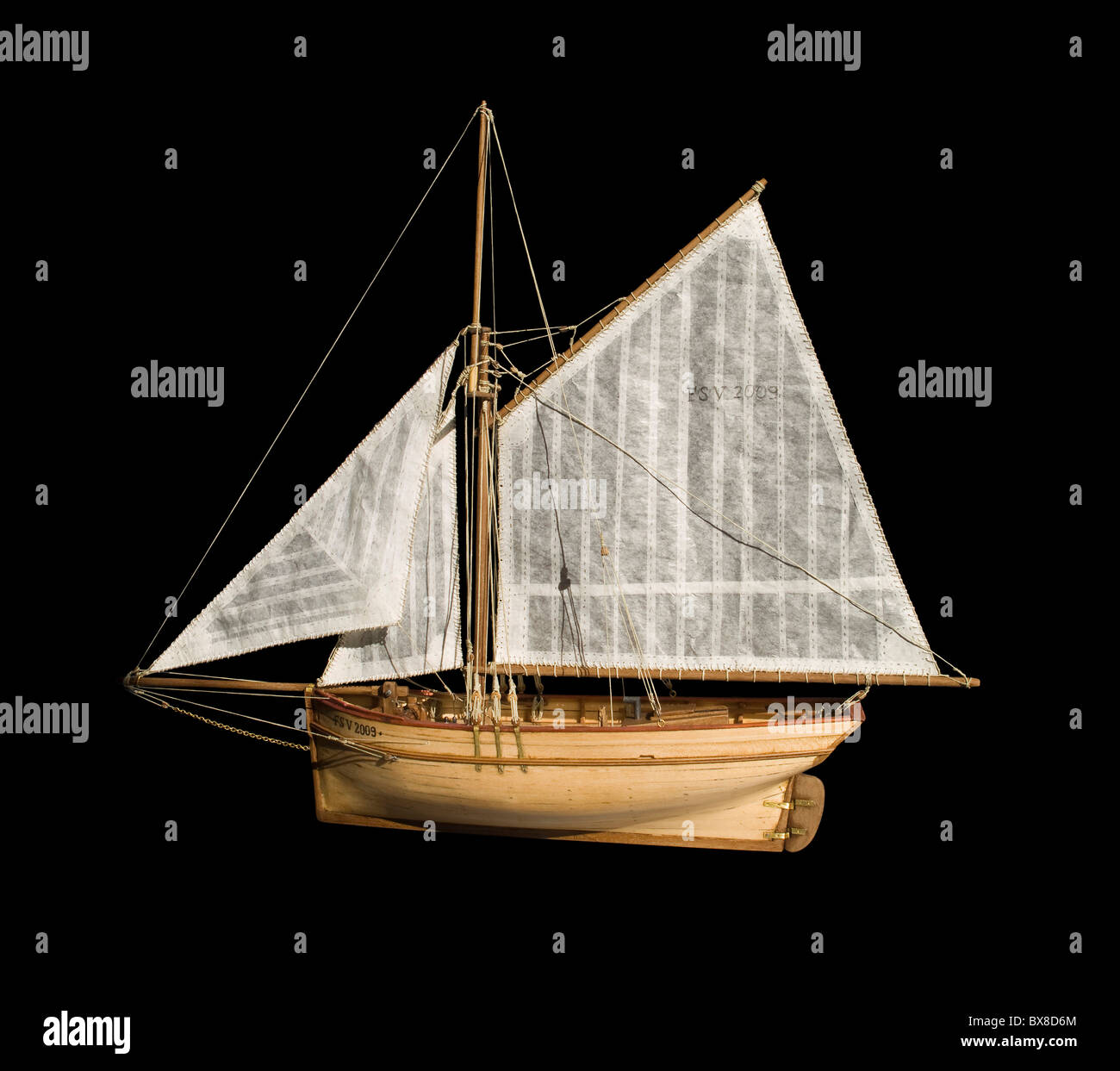 model of a sloop Stock Photo