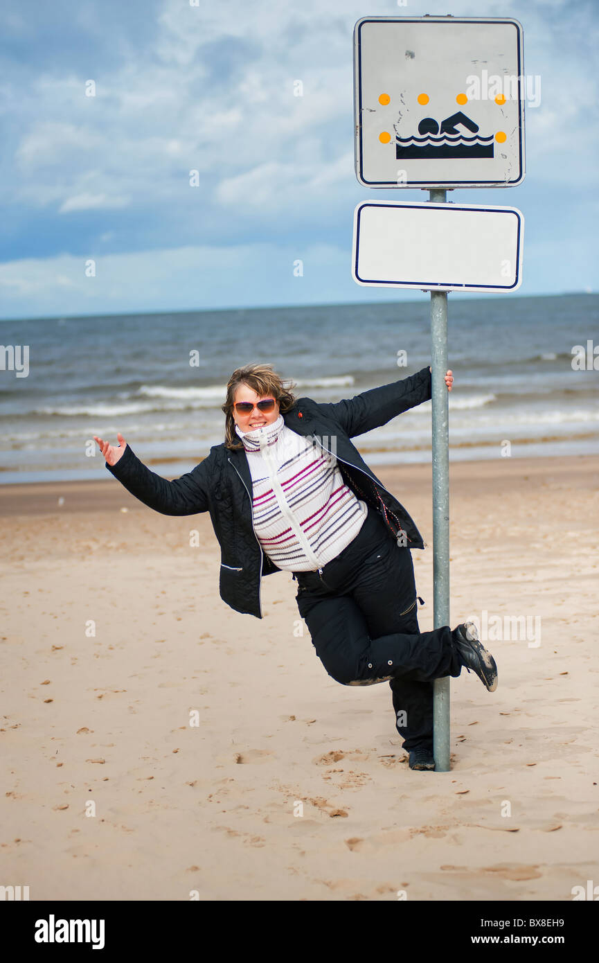 Mature Chubby Woman Relaxing Baltic High Resolution Stock Photography And Images Alamy