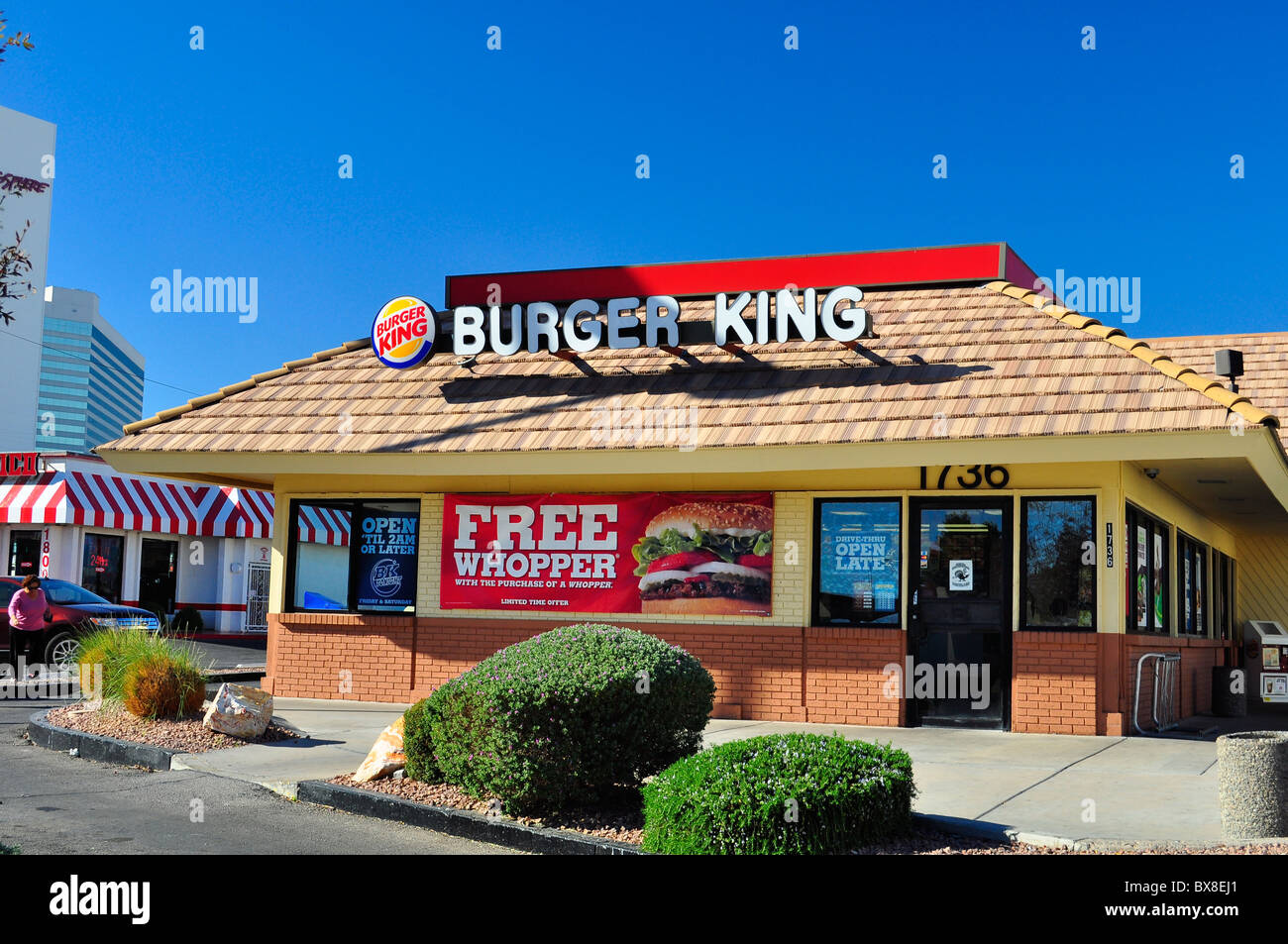 Burger King Las Vegas Nevada Usa Stock Photo Alamy